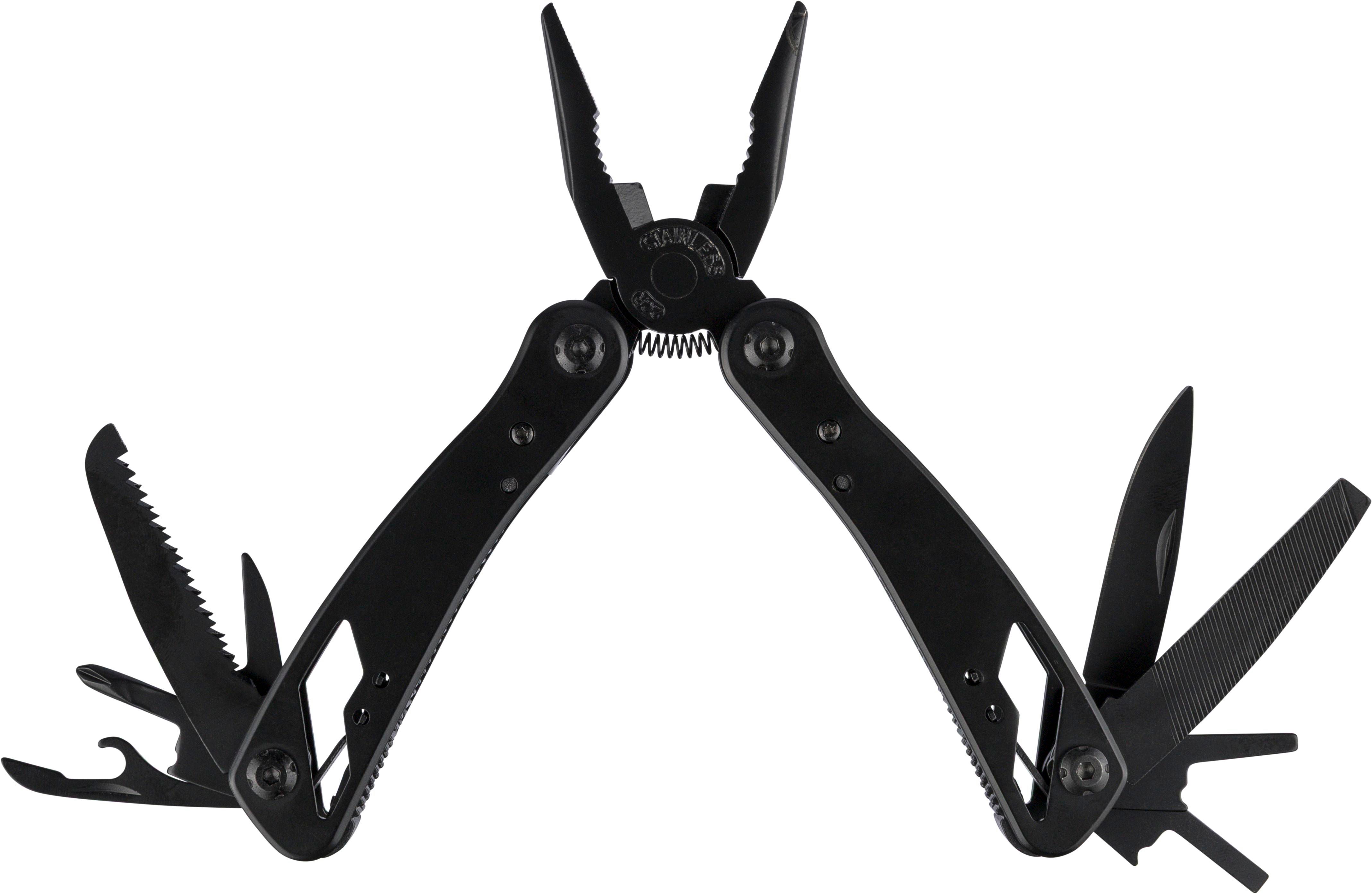 Pince multifonction en aluminium noir Ariane