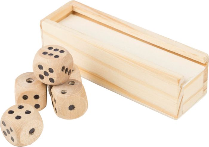 Set di dadi Celine | Legno di faggio | 5 pezzi