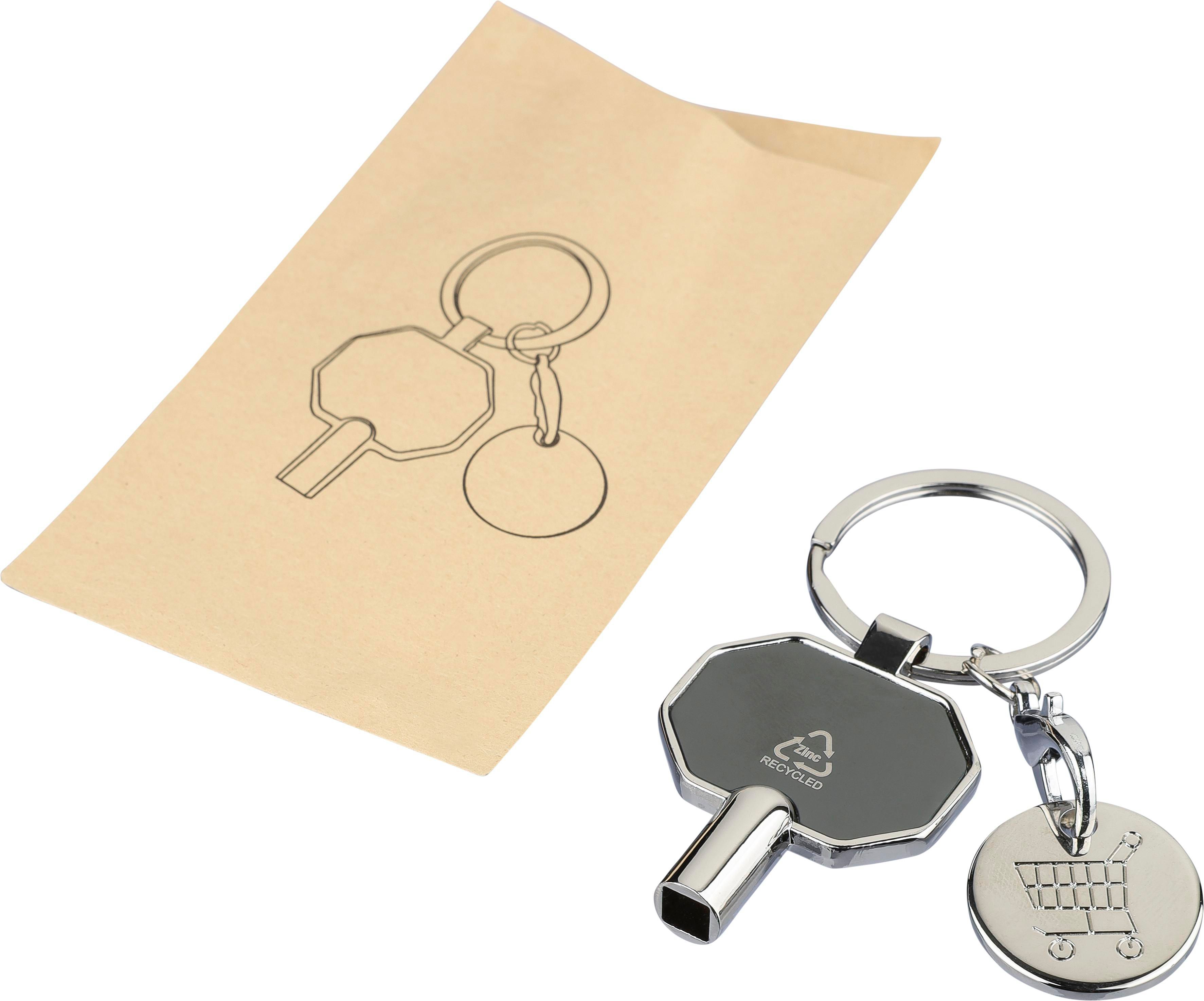 Porte-clés purgeur de radiateur en alliage de zinc recyclé Mara