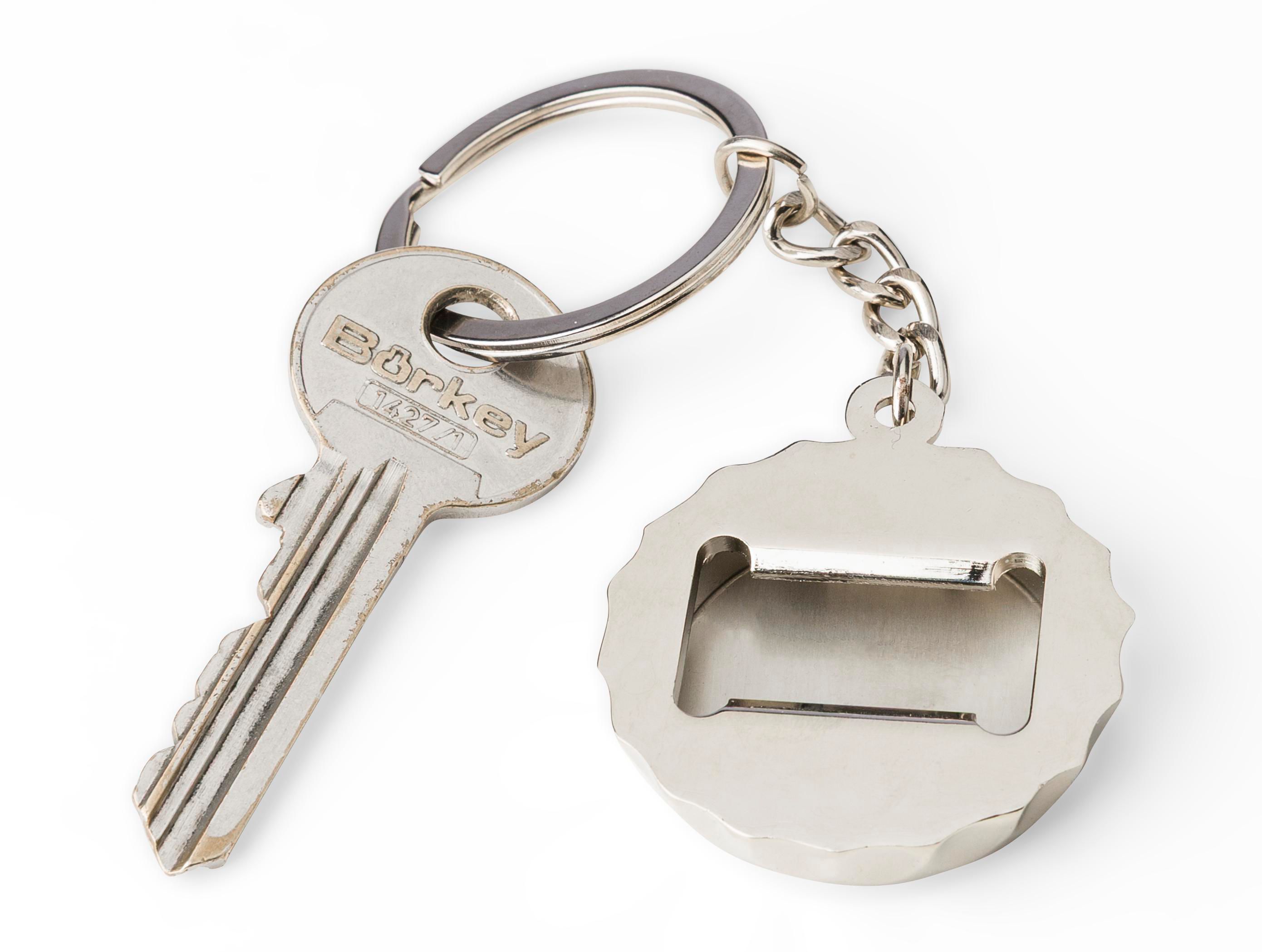 Porte-clés en alliage de zinc Finn