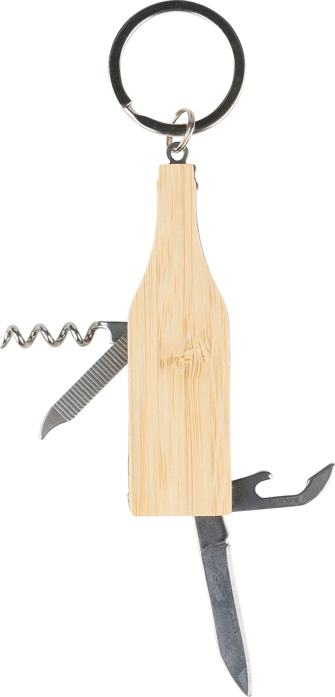 Porte-clés multi-outils en bambou Inaya