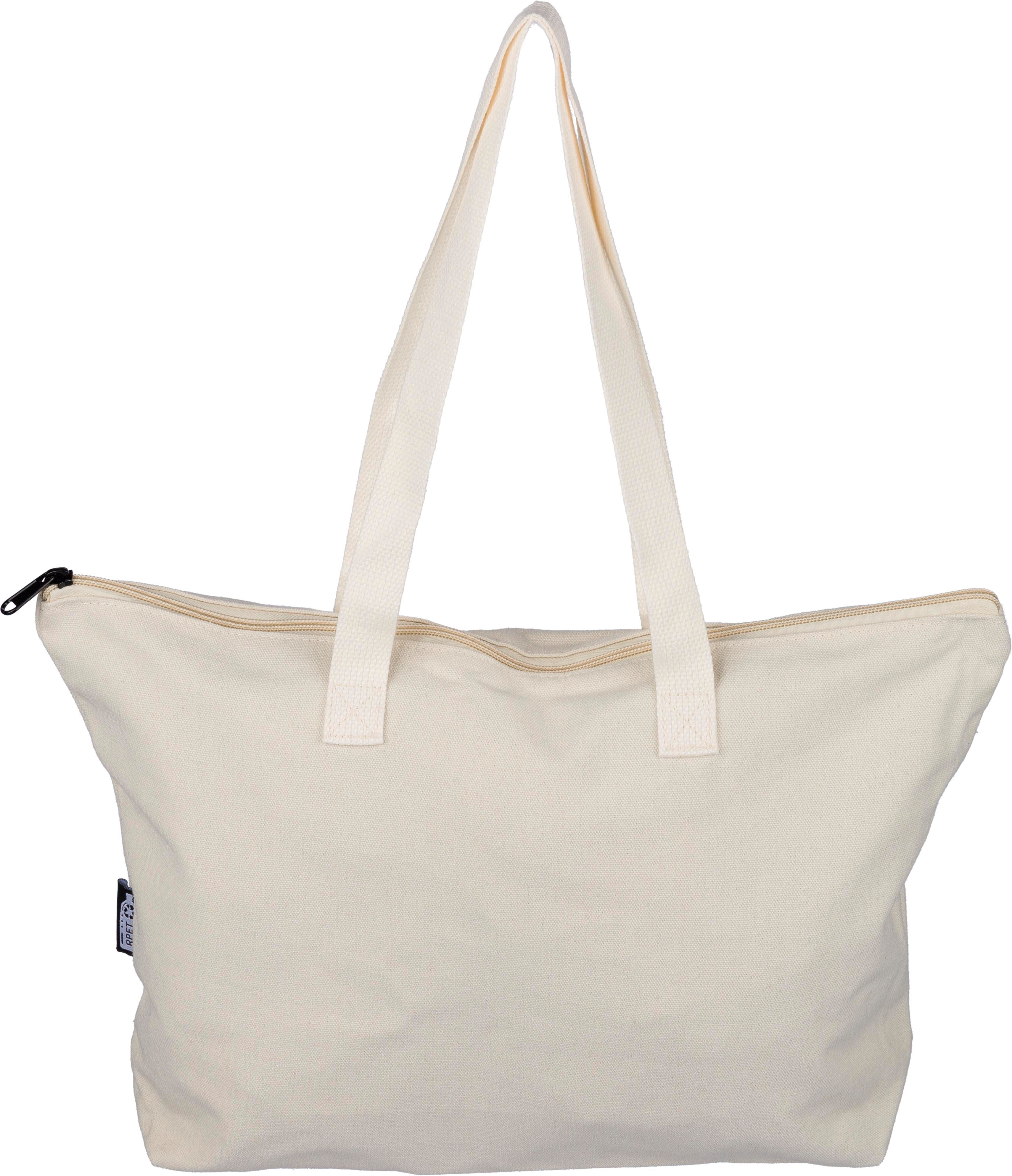 Sac shopping en polycoton recyclé 330 g/m2 Malina