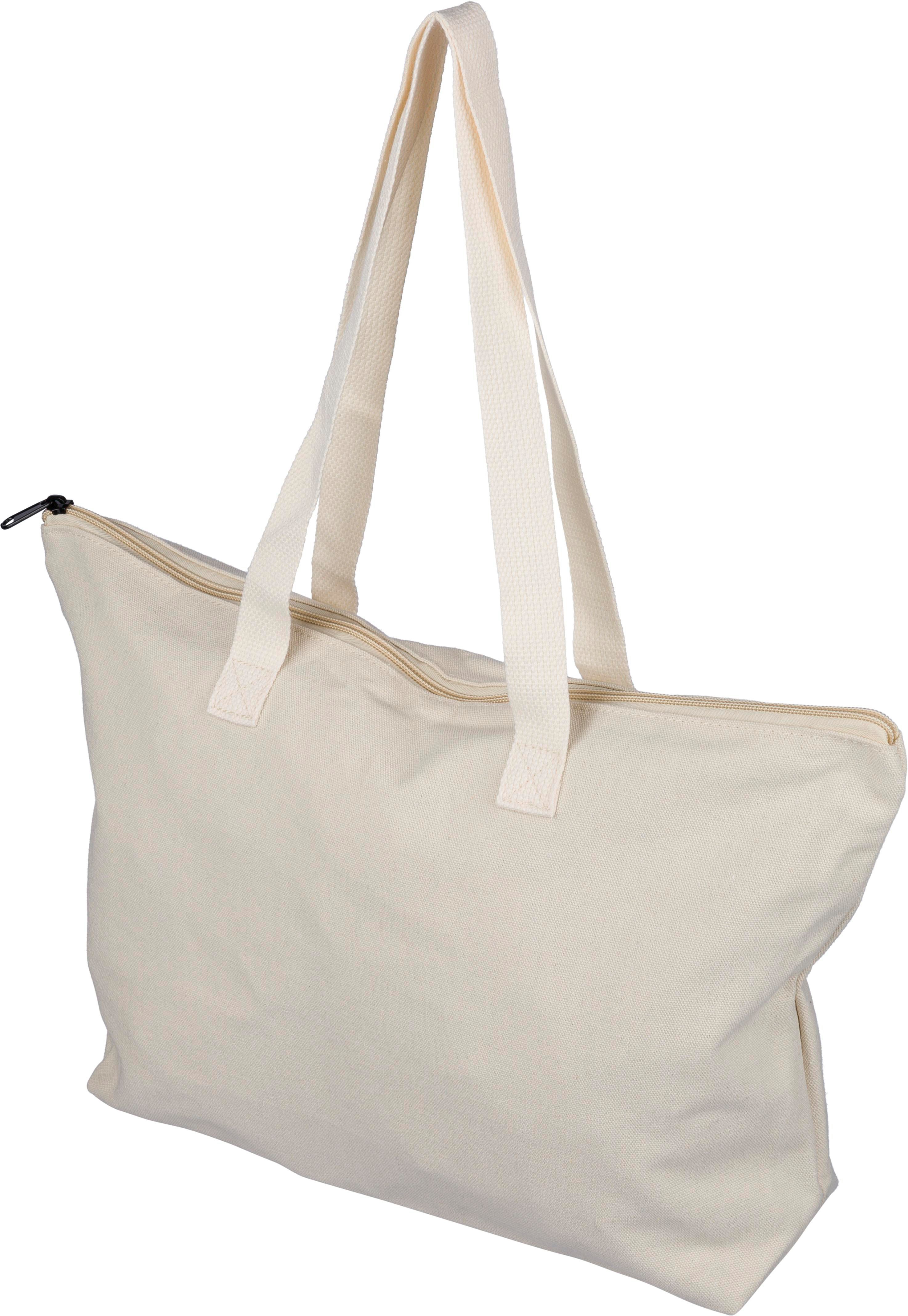 Sac shopping en polycoton recyclé 330 g/m2 Malina