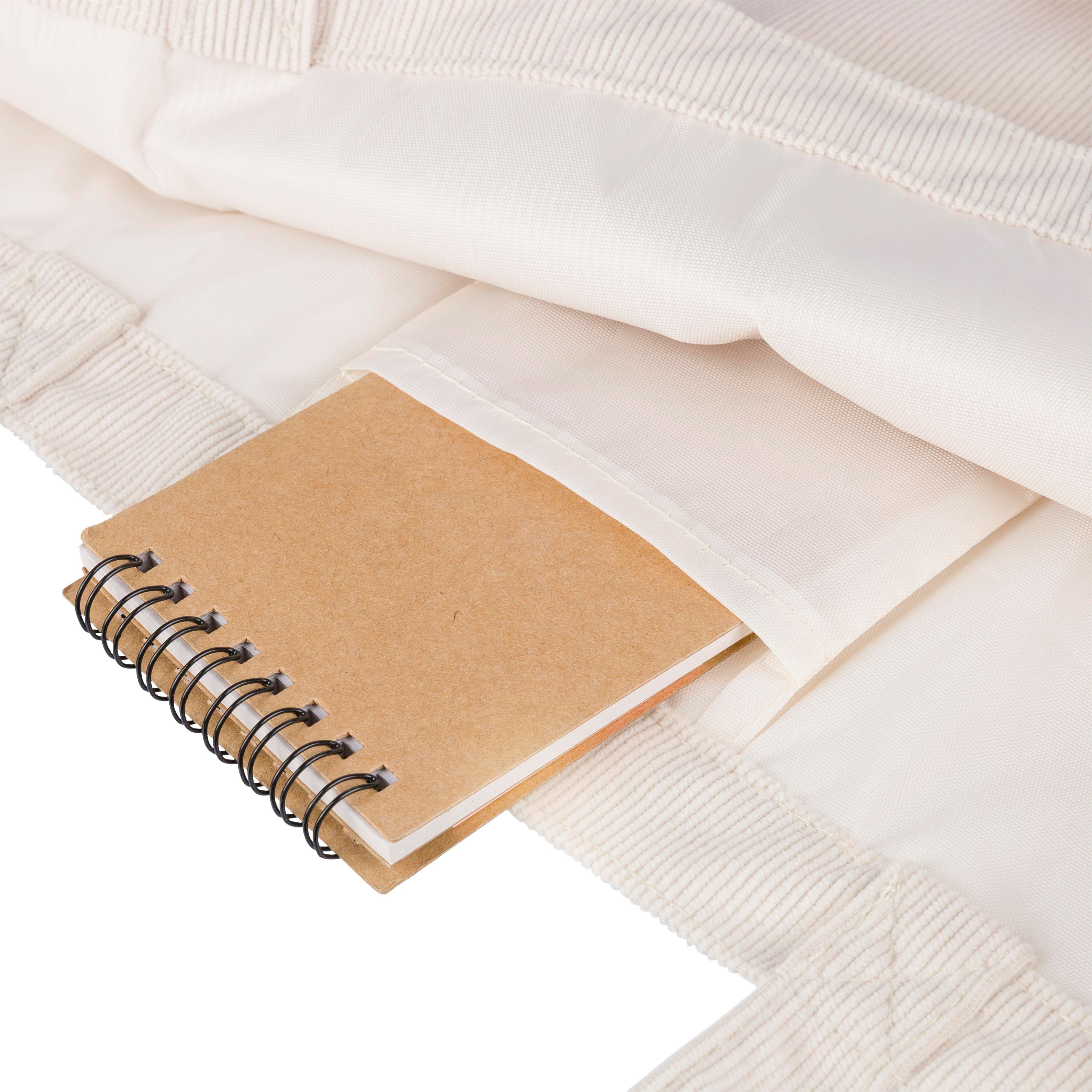 Sac shopping en velours côtelé Tino