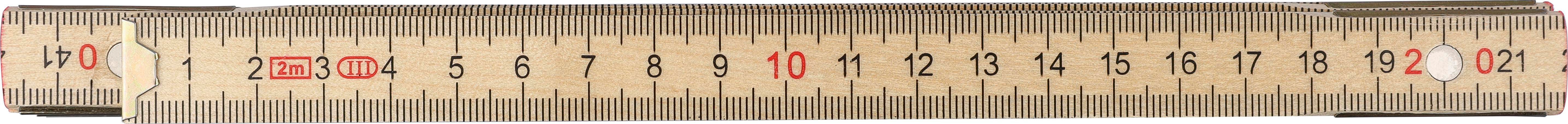 Mètre pliable en bois de bouleau Ezio