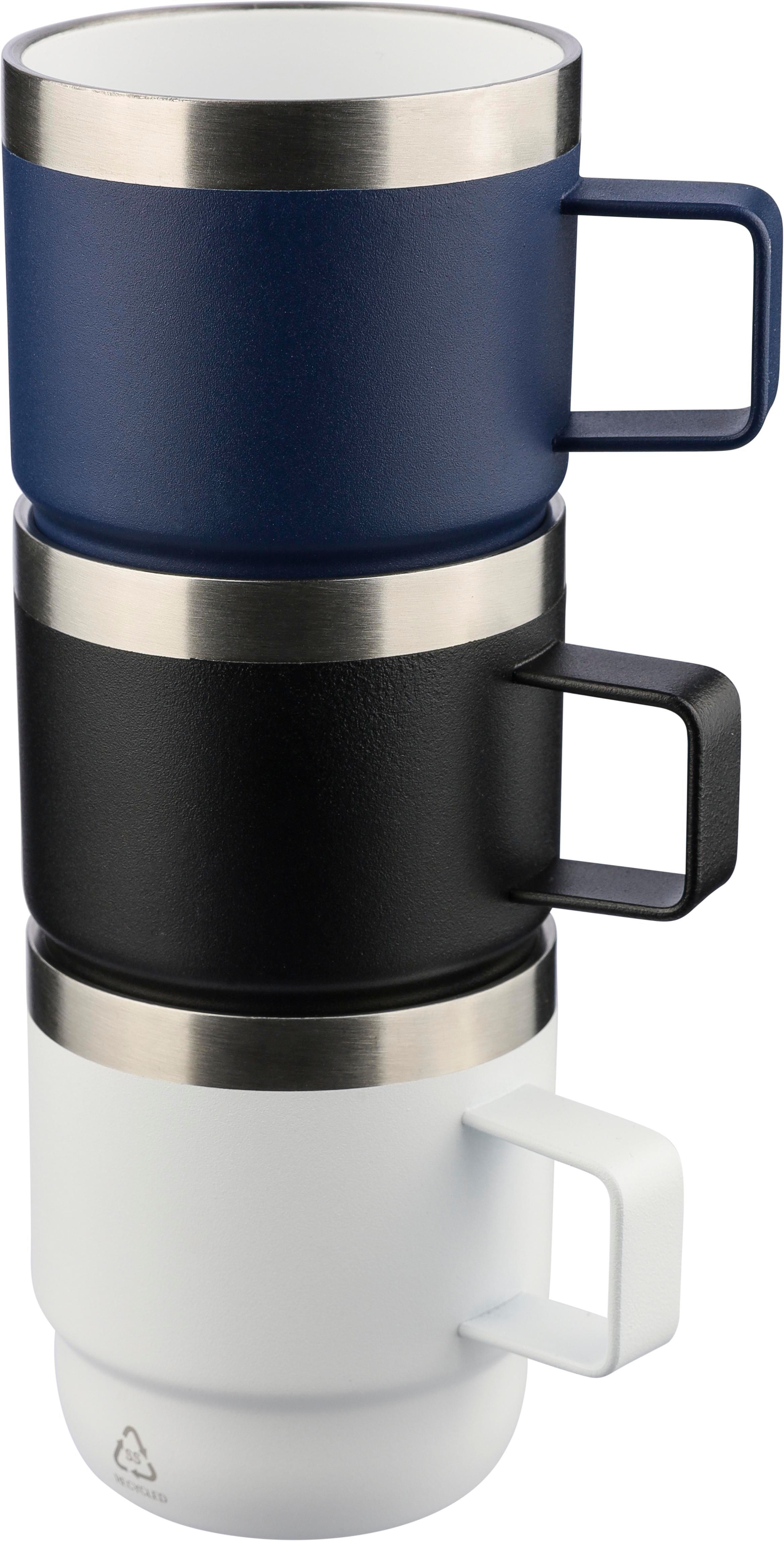 Mug double paroi de 180 ml en acier inoxydable recyclé Lilia