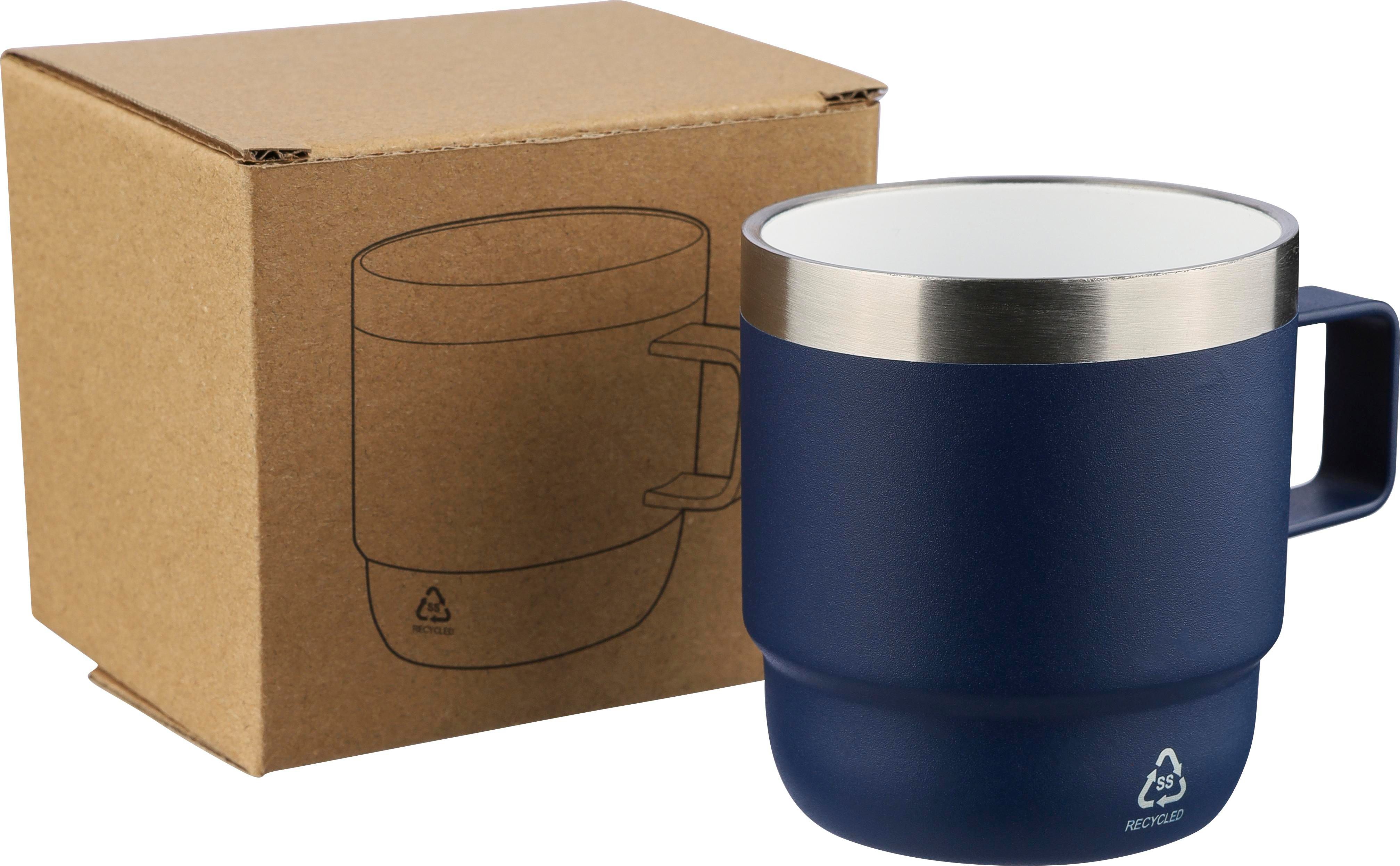 Mug double paroi de 180 ml en acier inoxydable recyclé Lilia