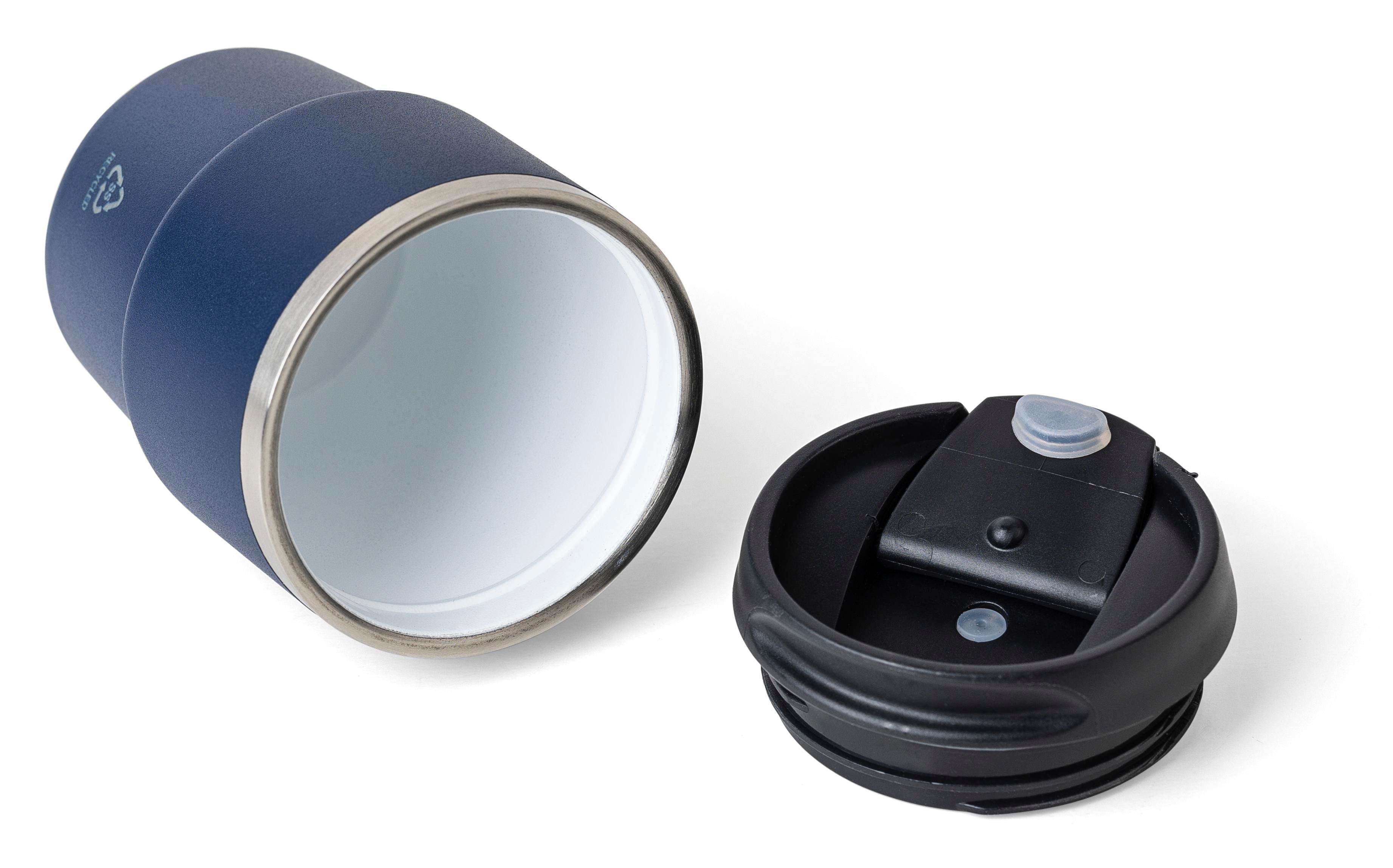 Mug double paroi de 175 ml en acier inoxydable recyclé Oli