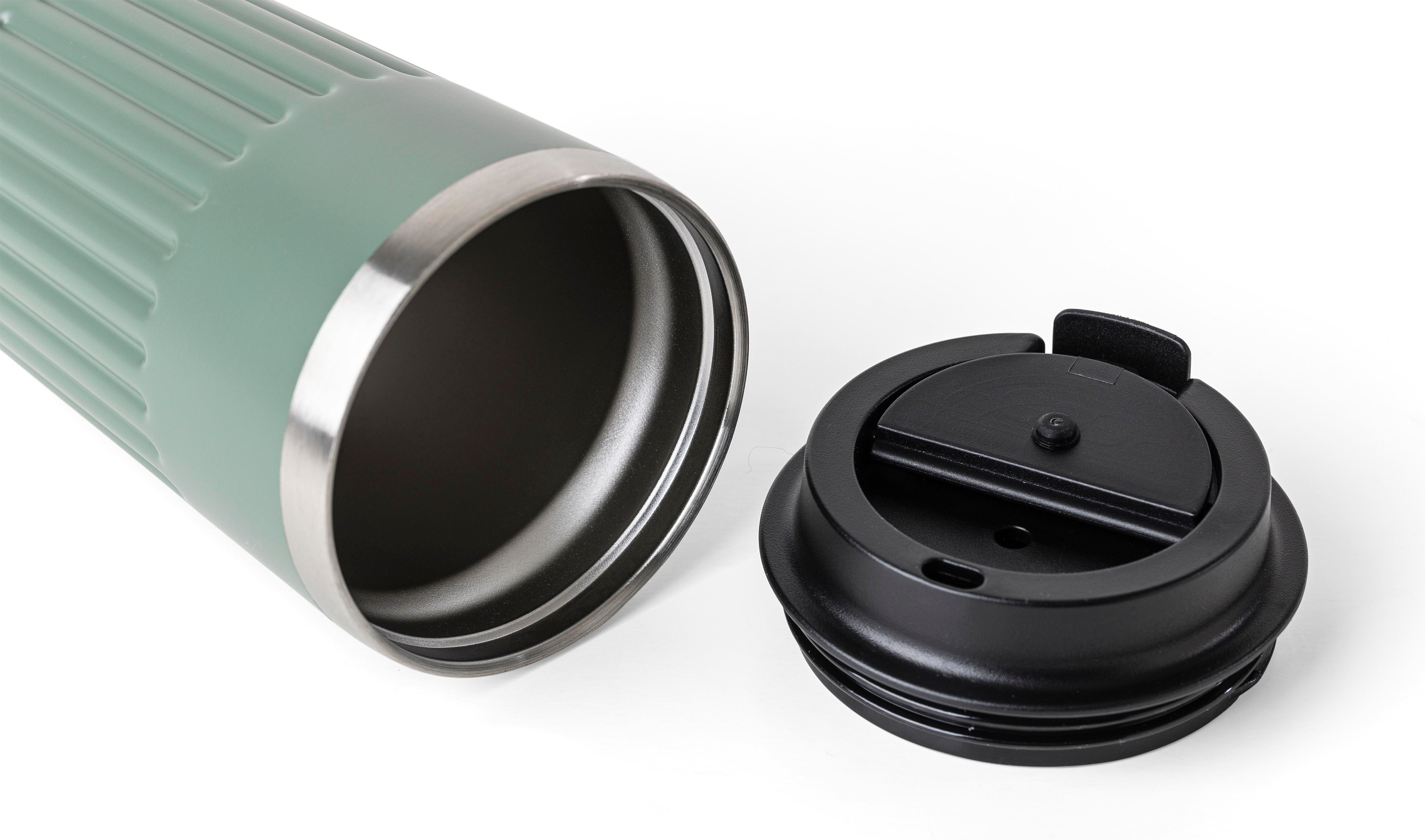 Mug double paroi en acier inoxydable recyclé de 400 ml Chiara