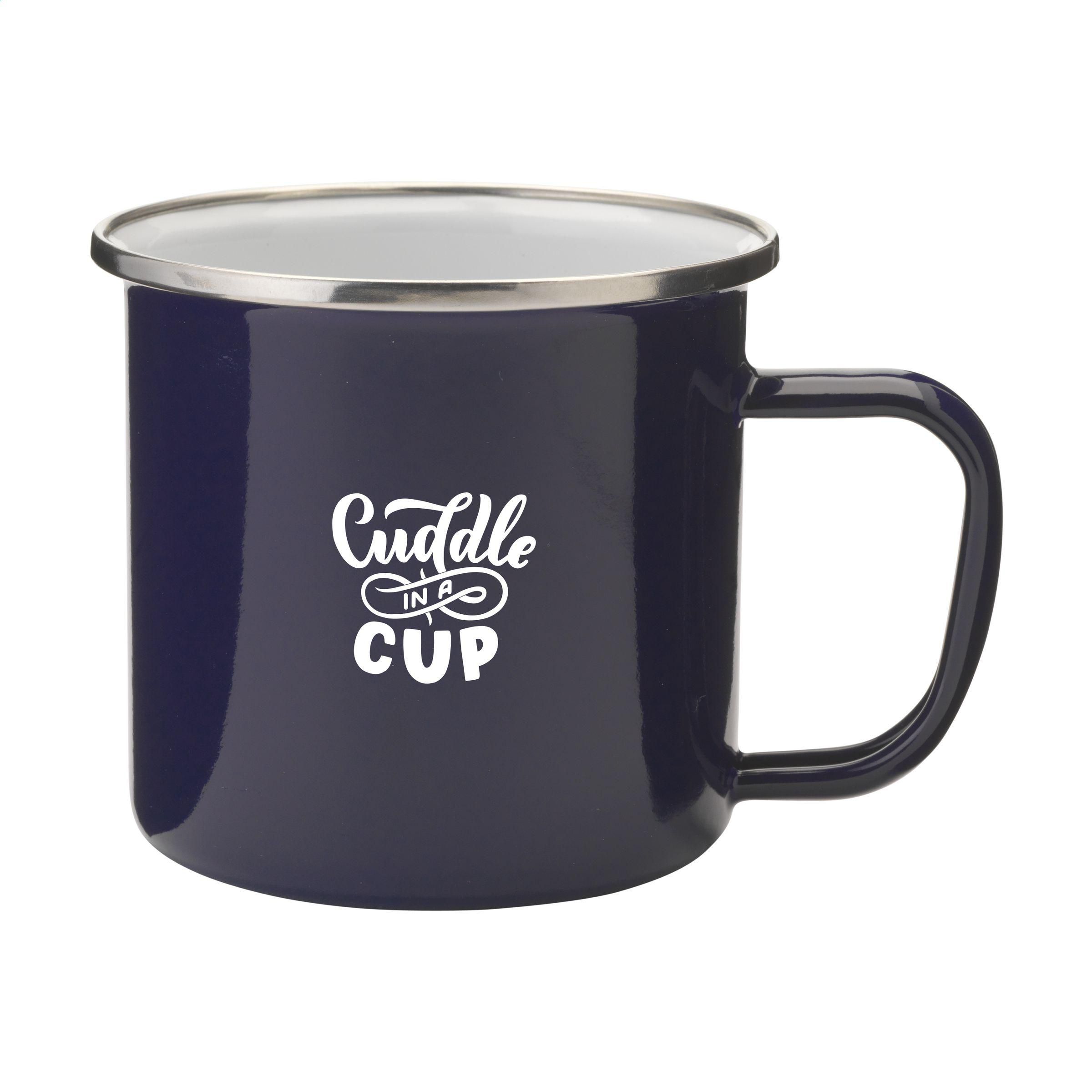 Retro Silver Mug en Émail 350 ml