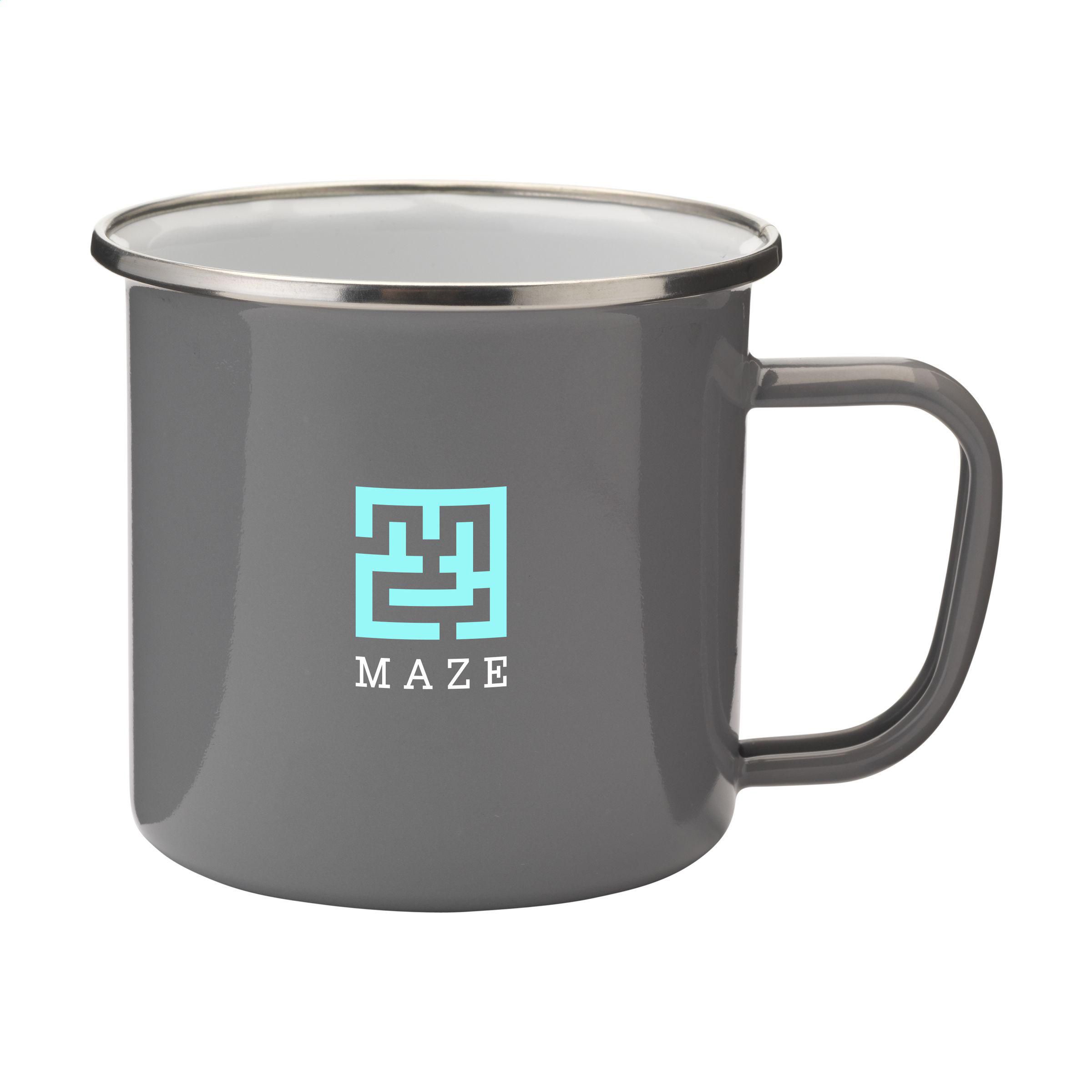 Retro Silver Mug en Émail 350 ml