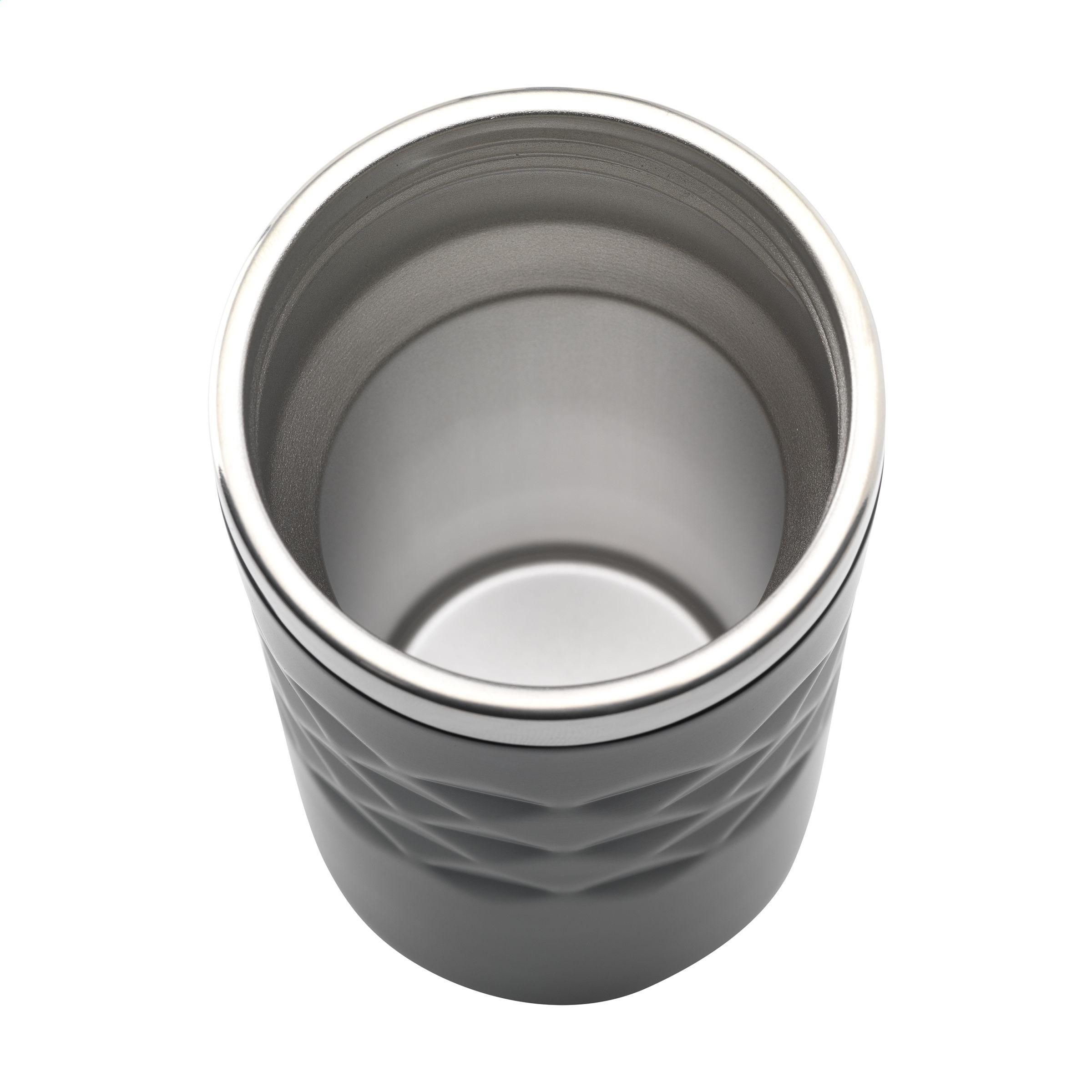 Geometric Mug RCS Recycled Steel 280 ml gobelet iso
