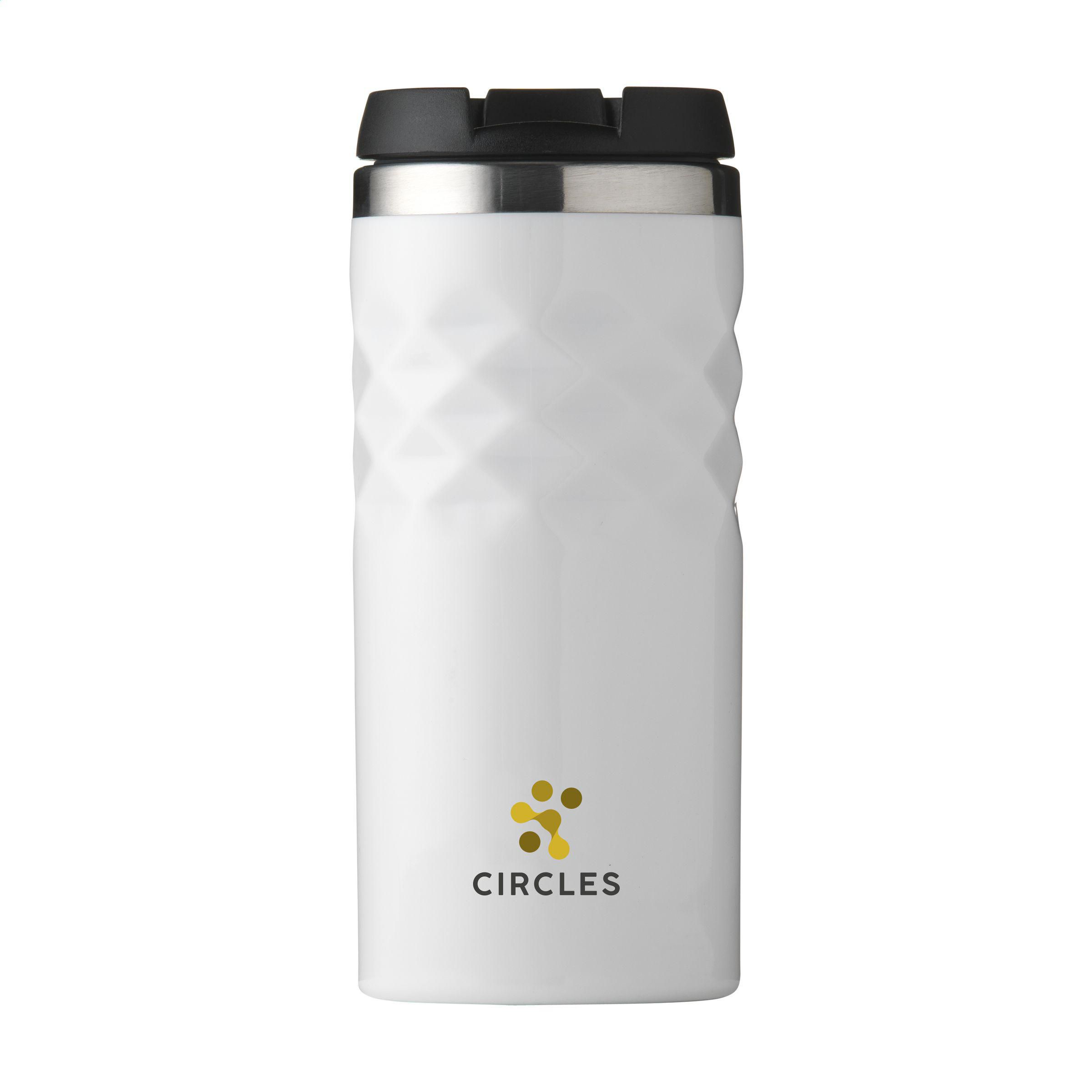Geometric Mug RCS Recycled Steel 280 ml gobelet iso