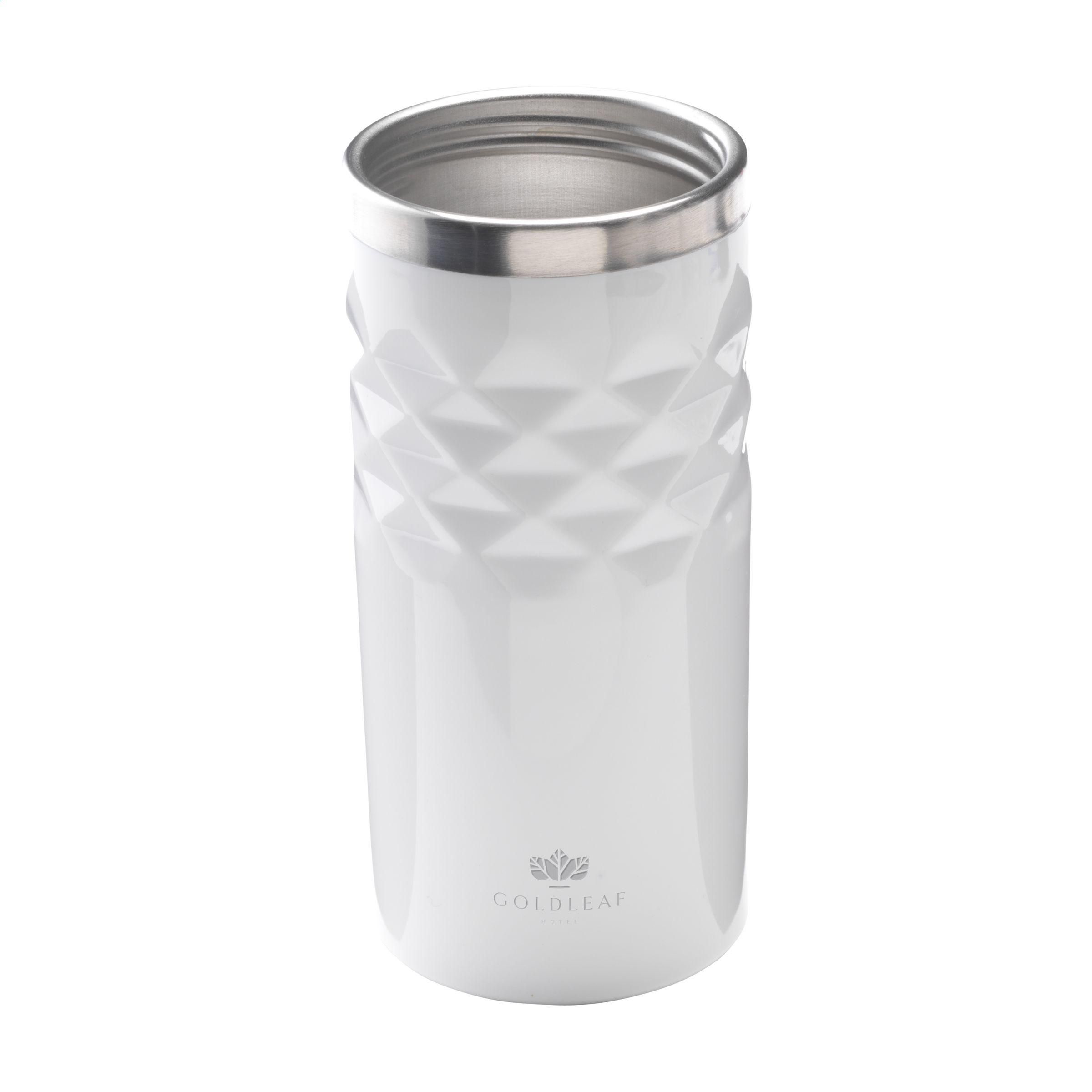 Geometric Mug RCS Recycled Steel 280 ml gobelet iso