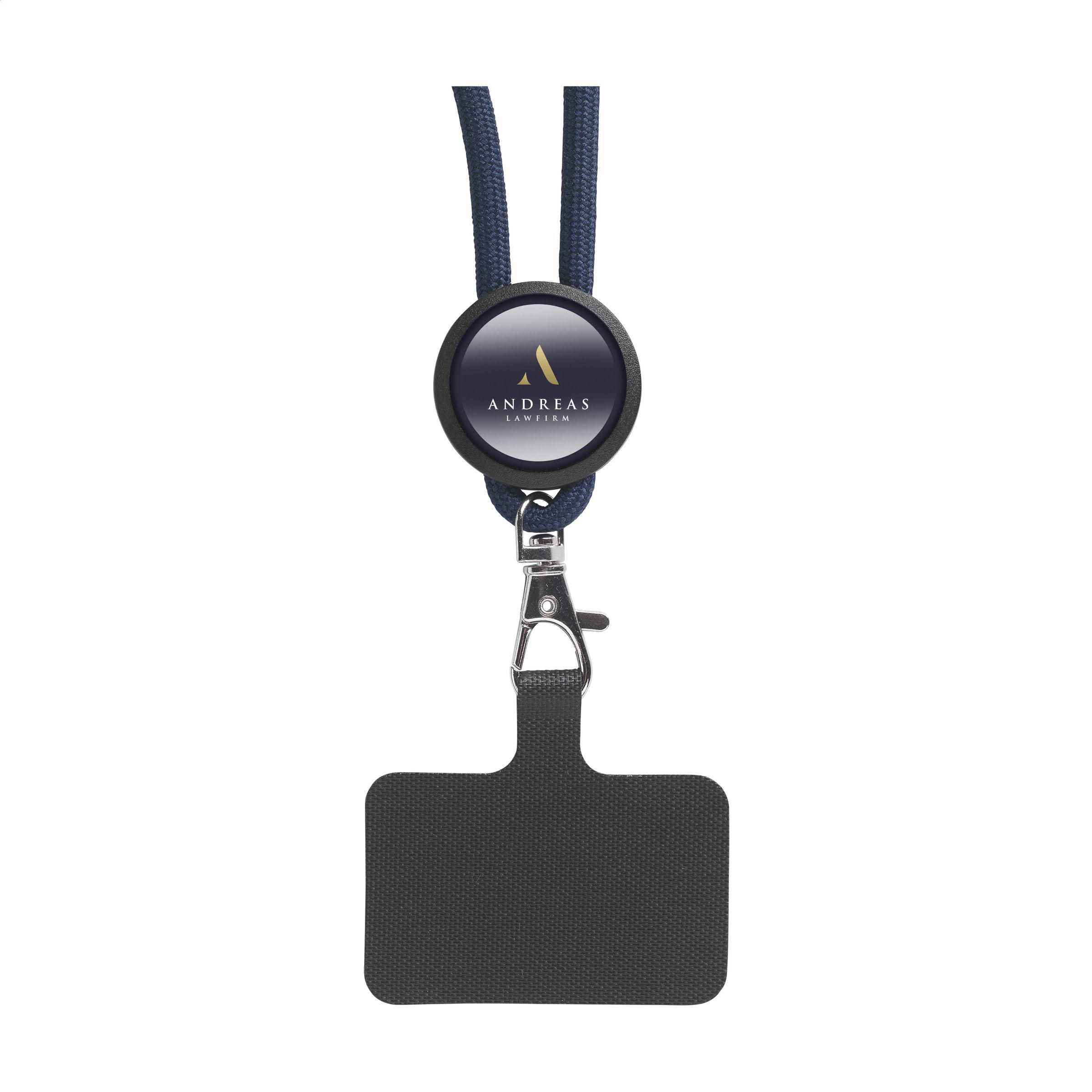 Lace Lanyard GRS RPET 0,5 cm cordelière téléphonique