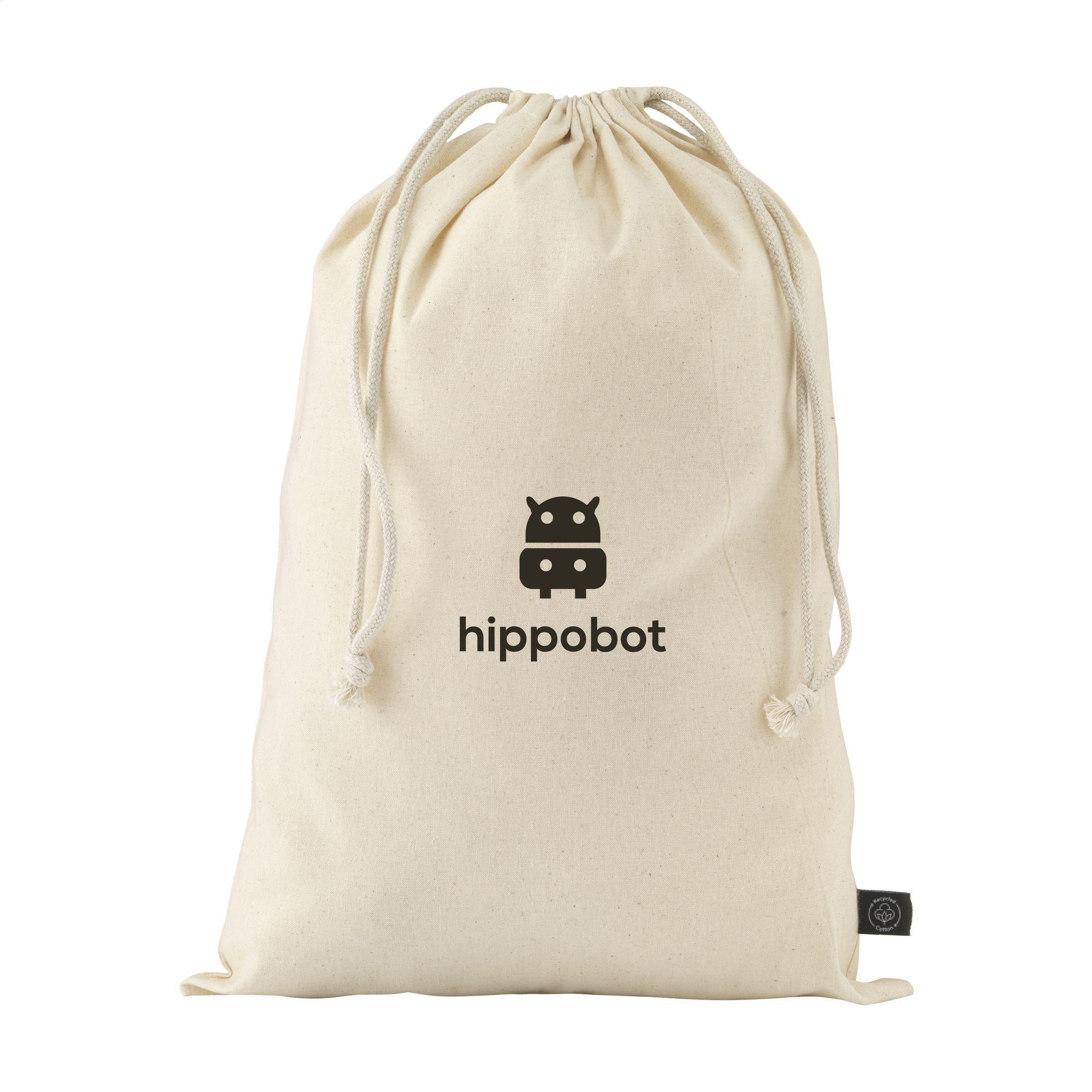 Gift Pouch Naturel GRS Recycled Cotton (150 g/m²) L