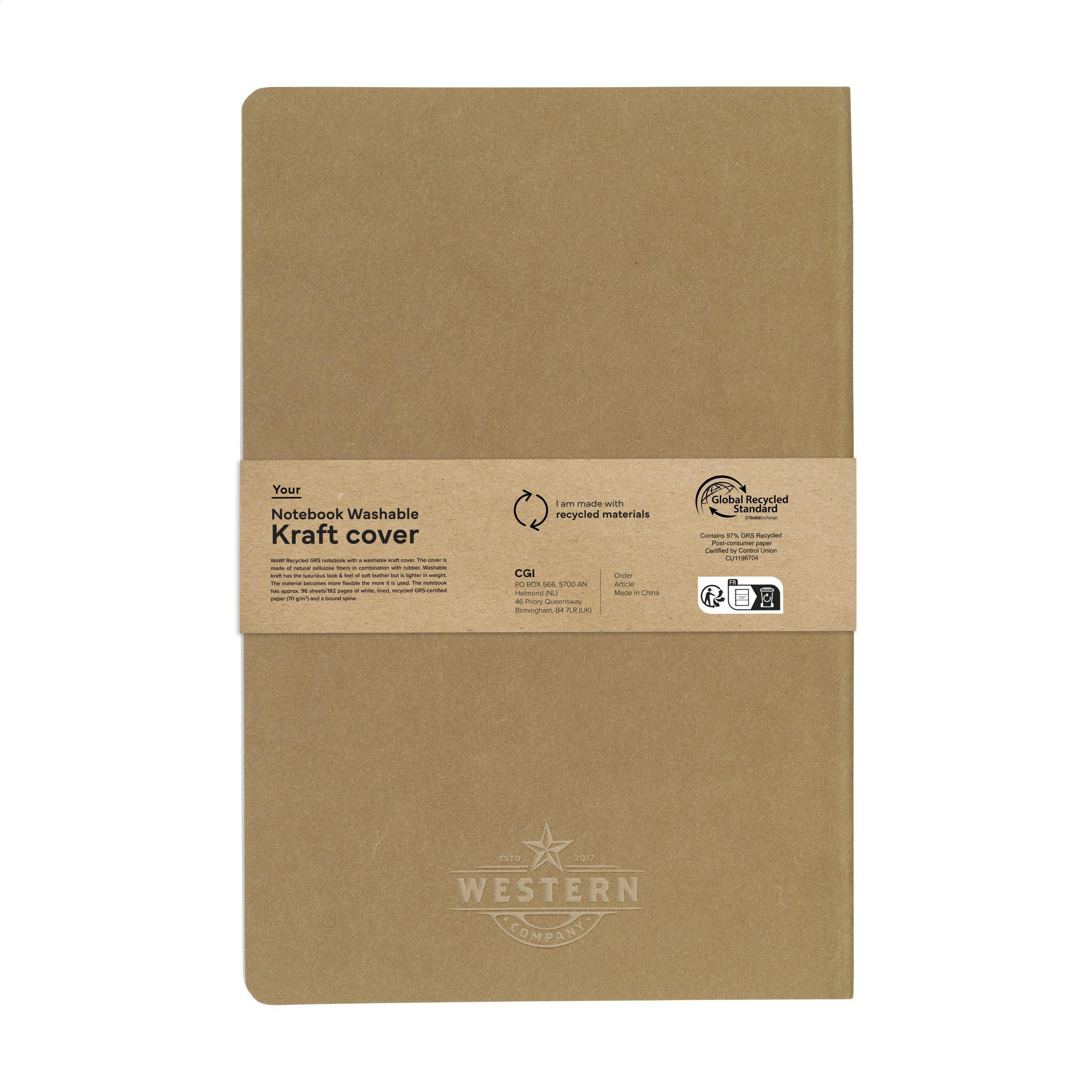 Notebook GRS Washable Kraft Cover A5 carnet de notes