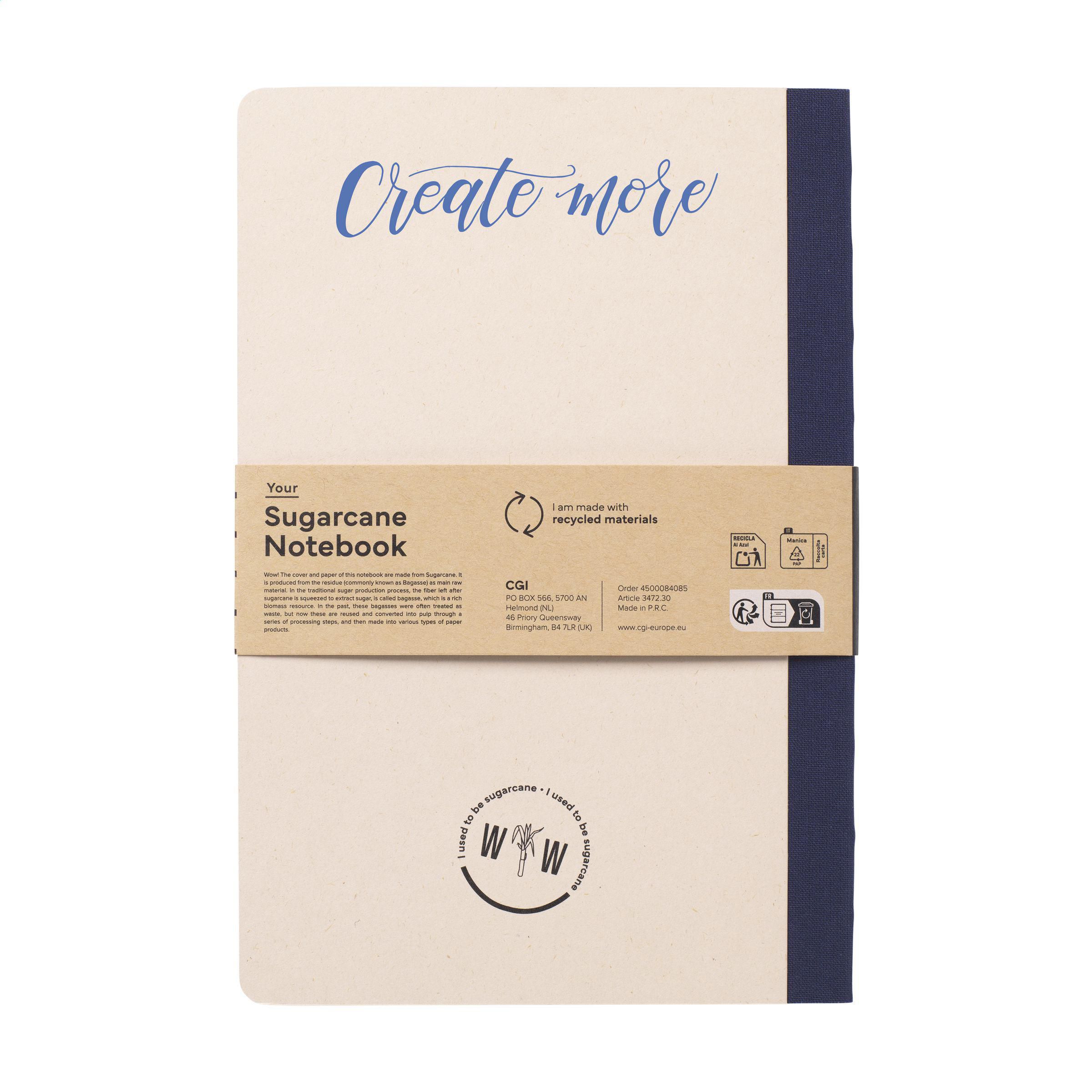 Sugarcane Notebook A5 carnet de notes