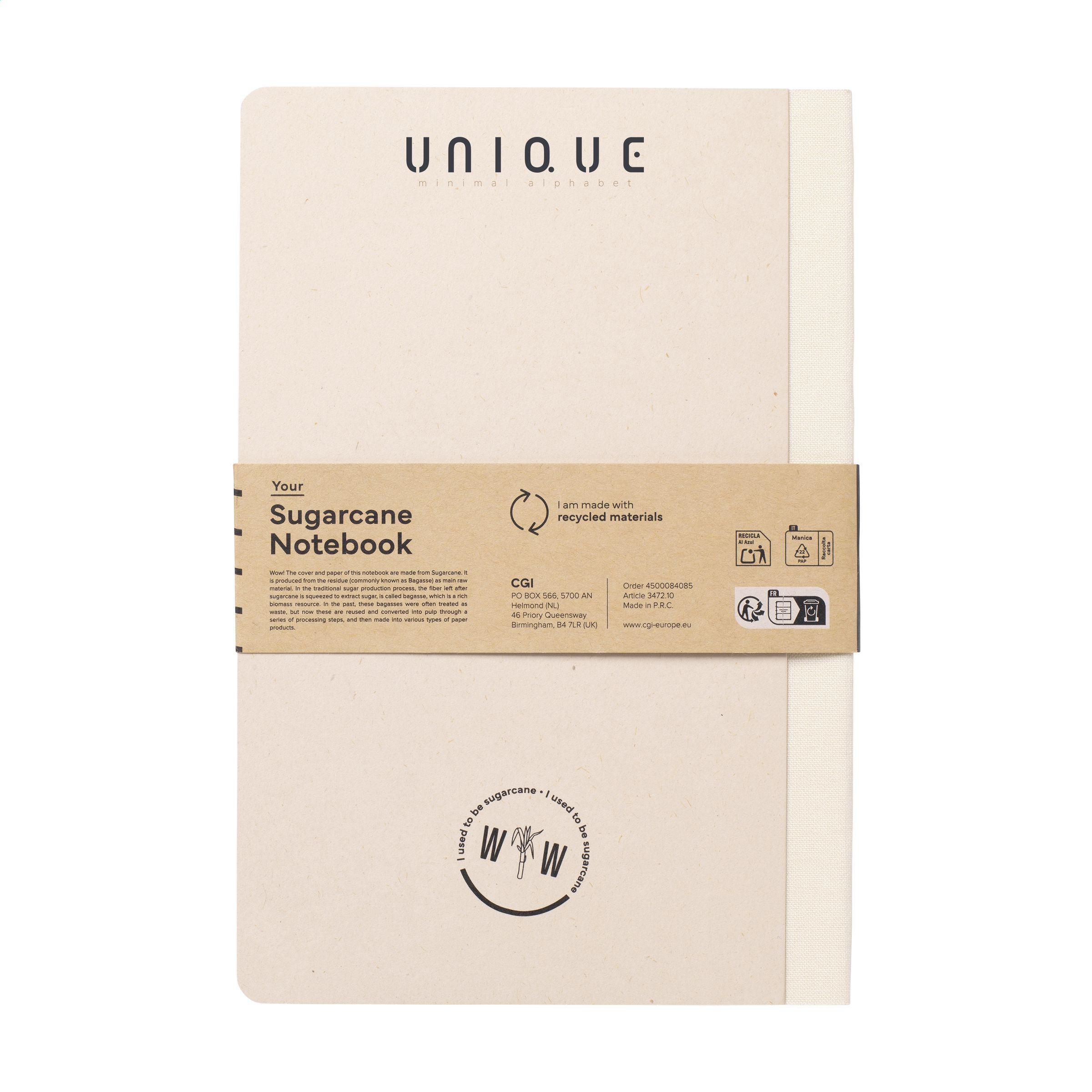Sugarcane Notebook A5 carnet de notes
