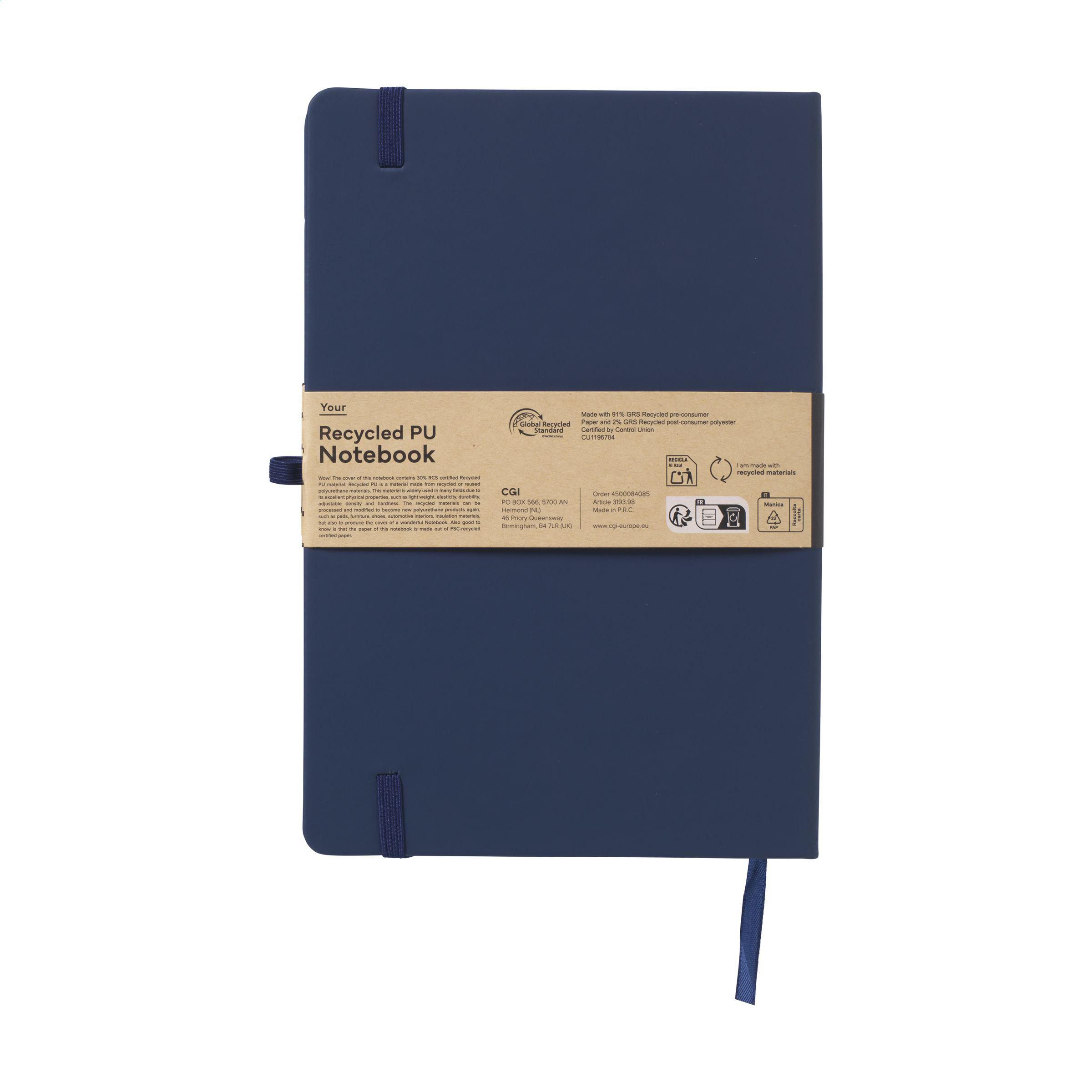 Recycled GRS PU Notebook A5 carnet de notes