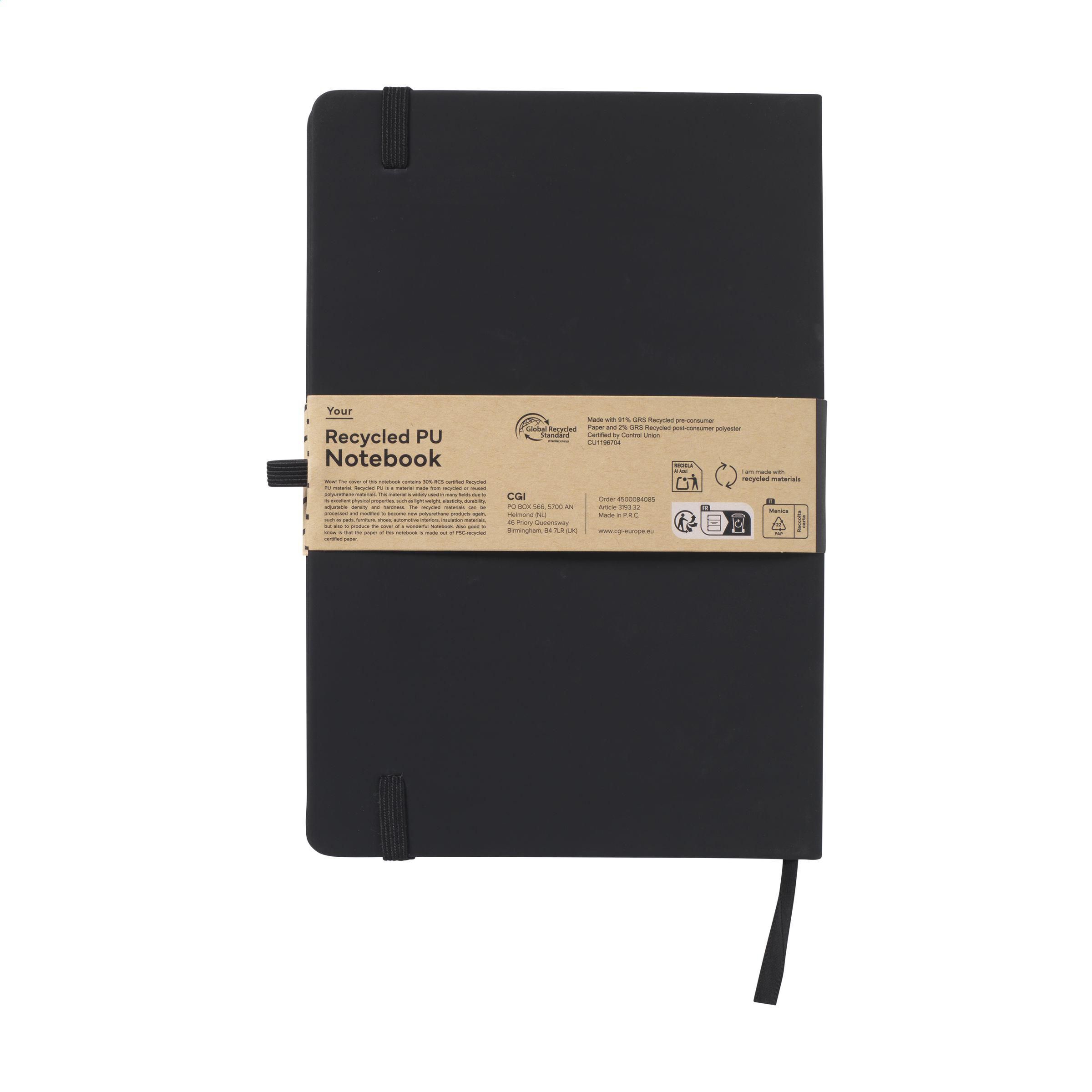 Recycled GRS PU Notebook A5 carnet de notes