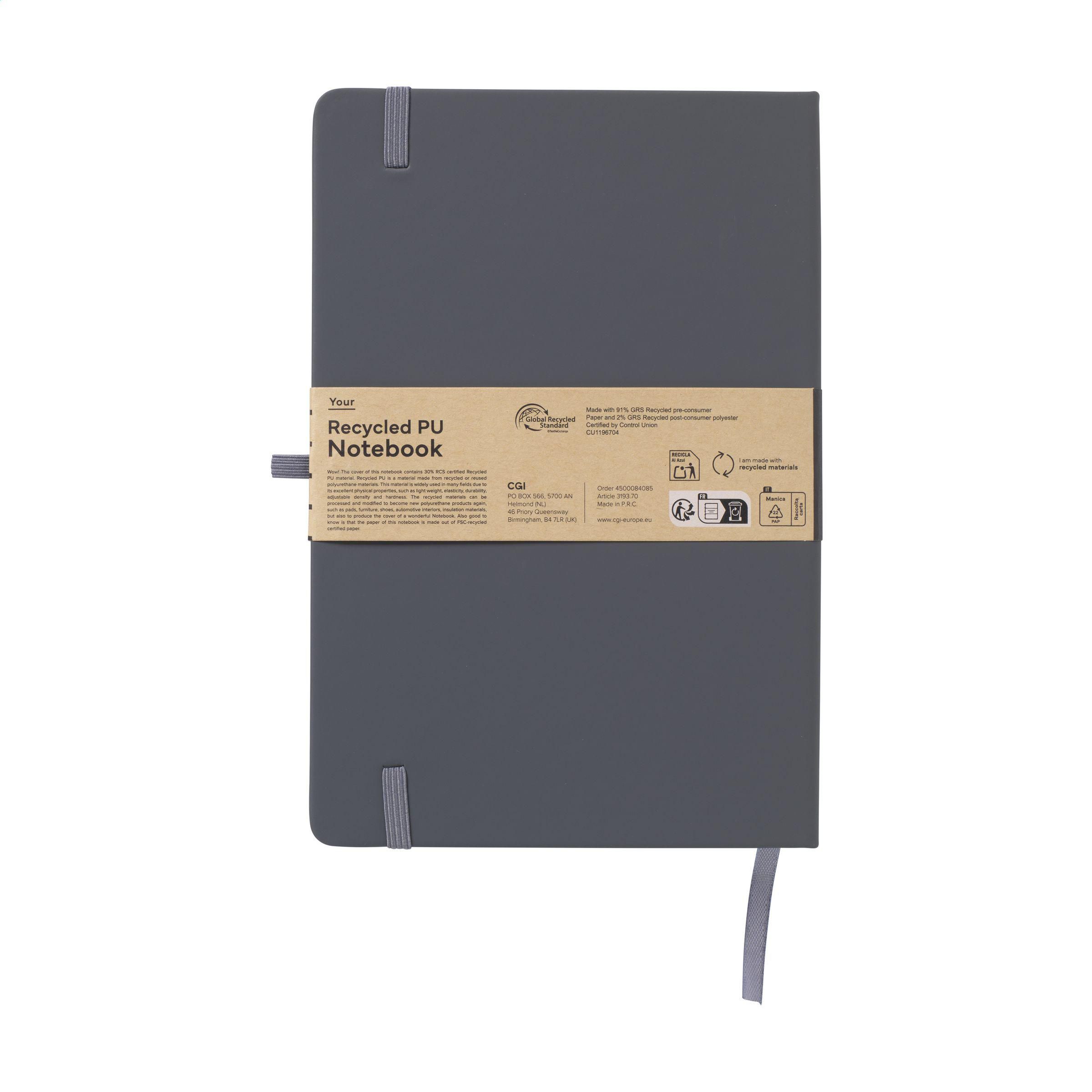 Recycled GRS PU Notebook A5 carnet de notes