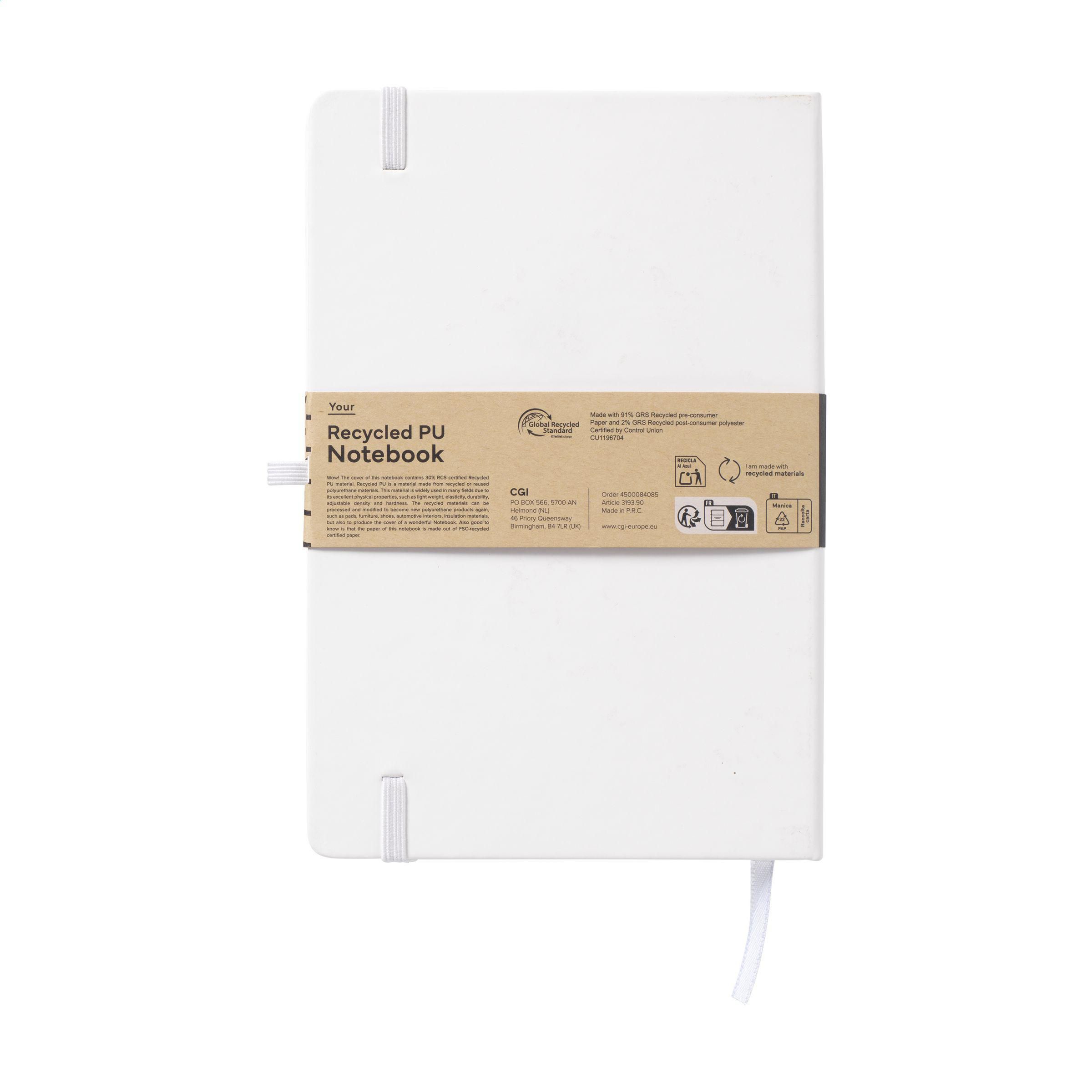 Recycled GRS PU Notebook A5 carnet de notes