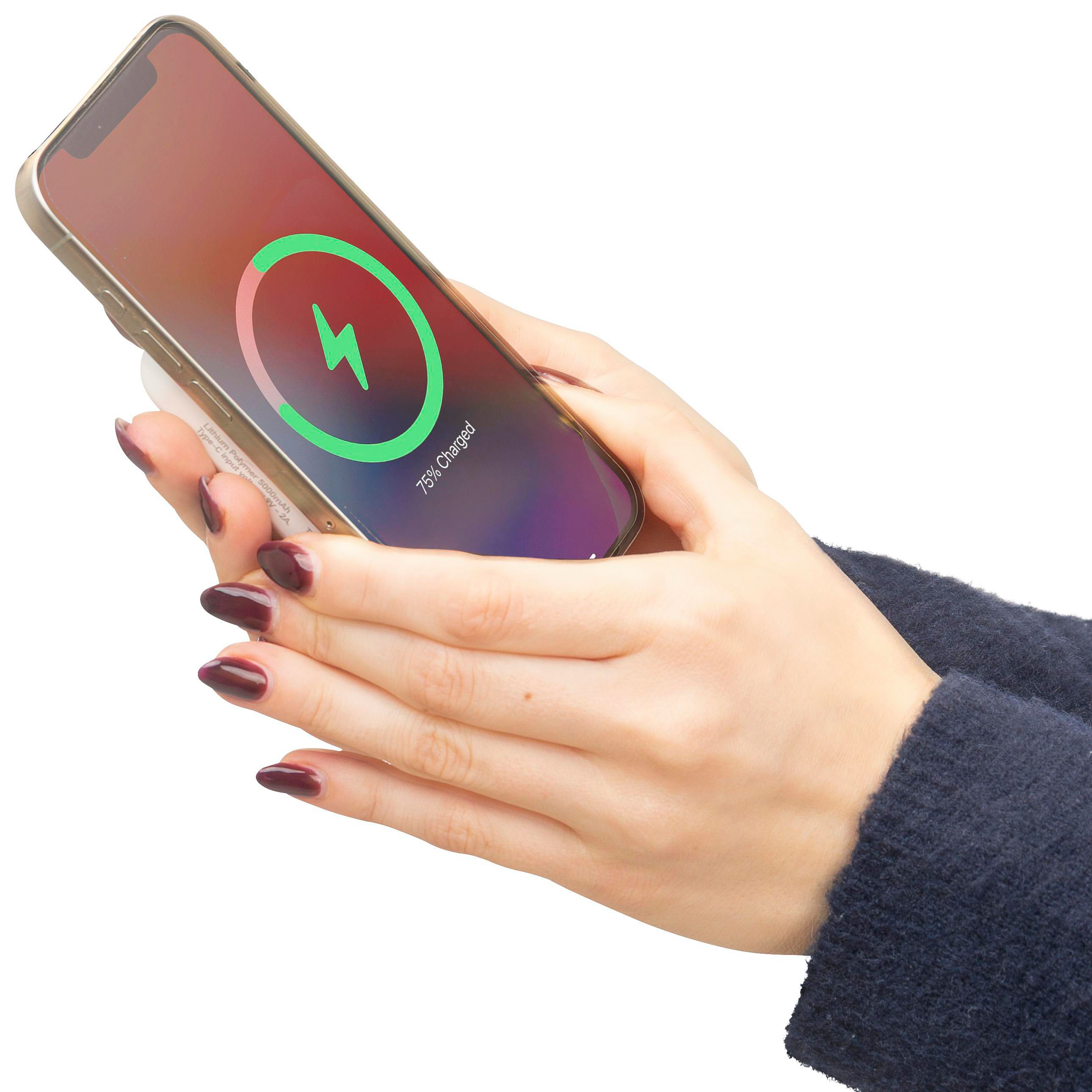 Power bank sans fil en ABS recyclé Miren