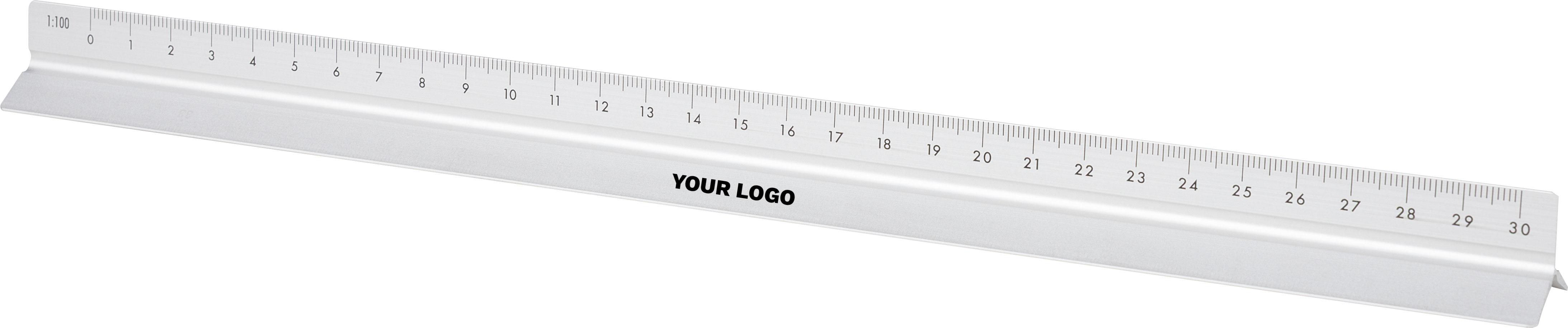 Règle triangulaire en aluminium de 30 cm Tavi