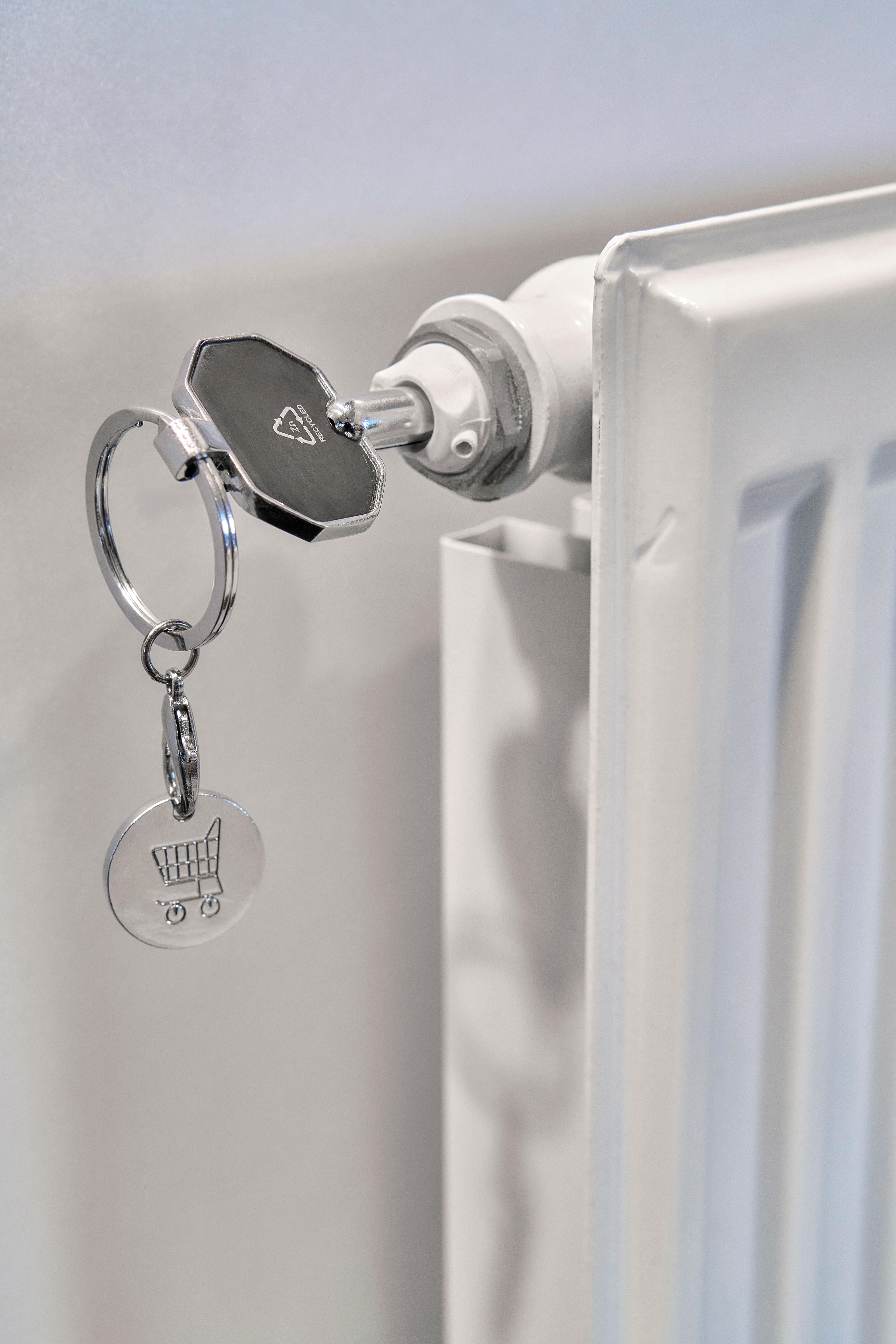 Porte-clés purgeur de radiateur en alliage de zinc recyclé Mara