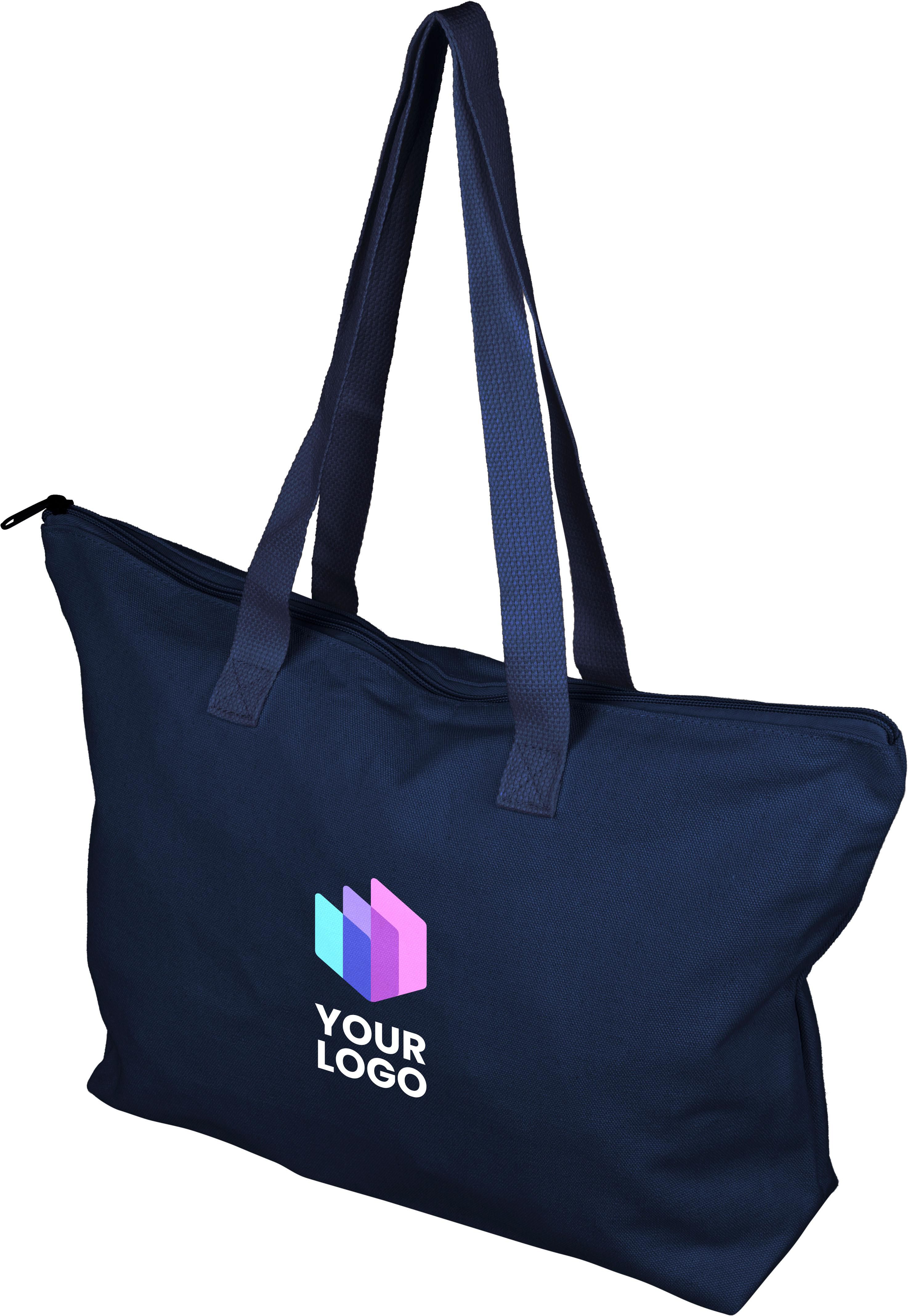 Sac shopping en polycoton recyclé 330 g/m2 Malina