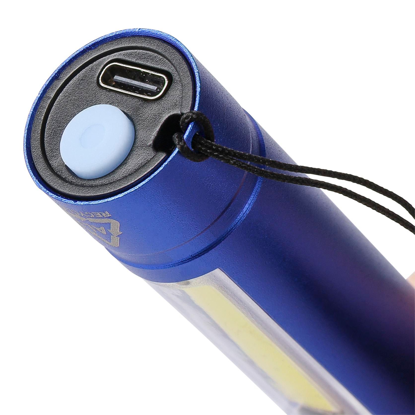 Lampe de poche COB en aluminium recyclé Sami