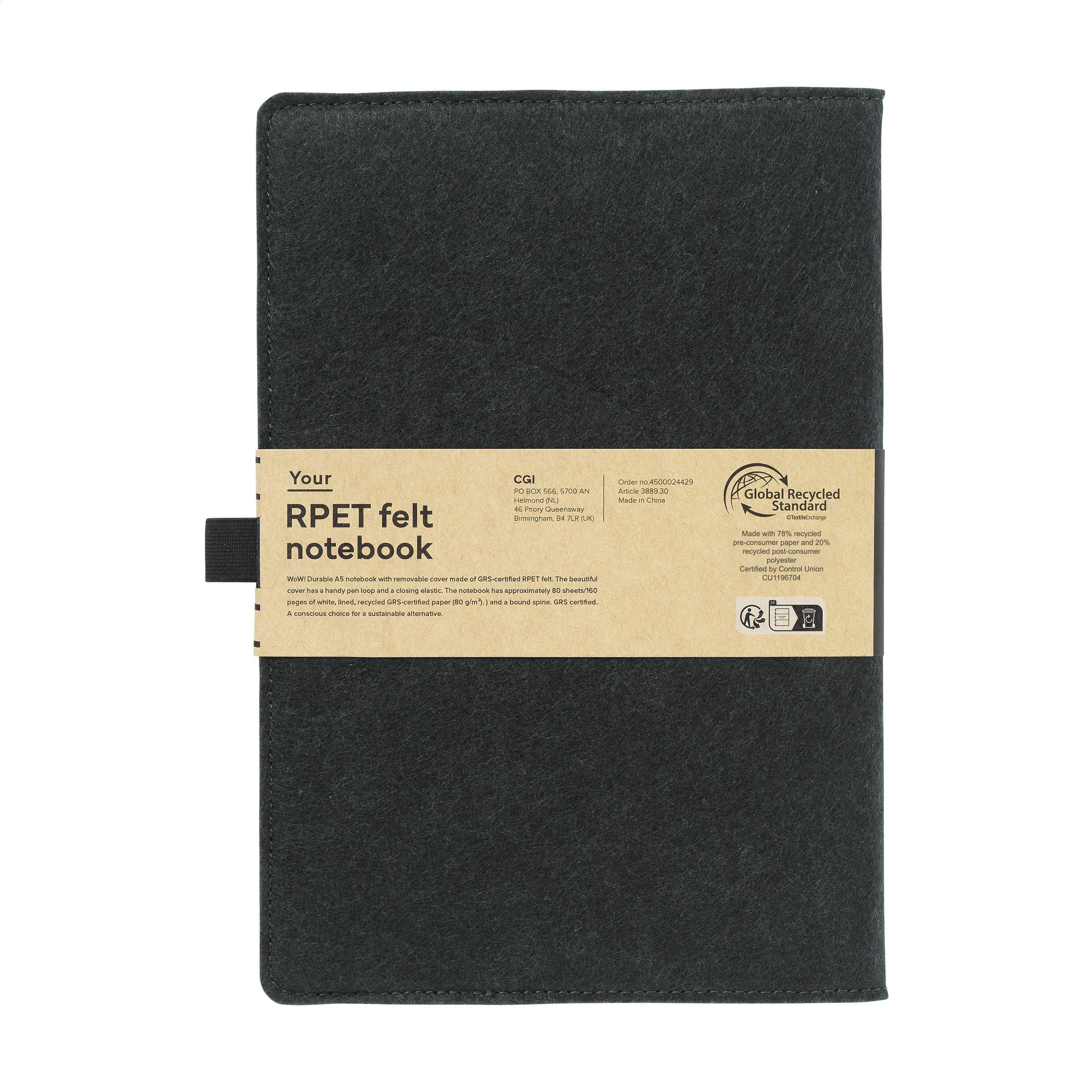 Felty GRS RPET Notebook A5 carnet de notes