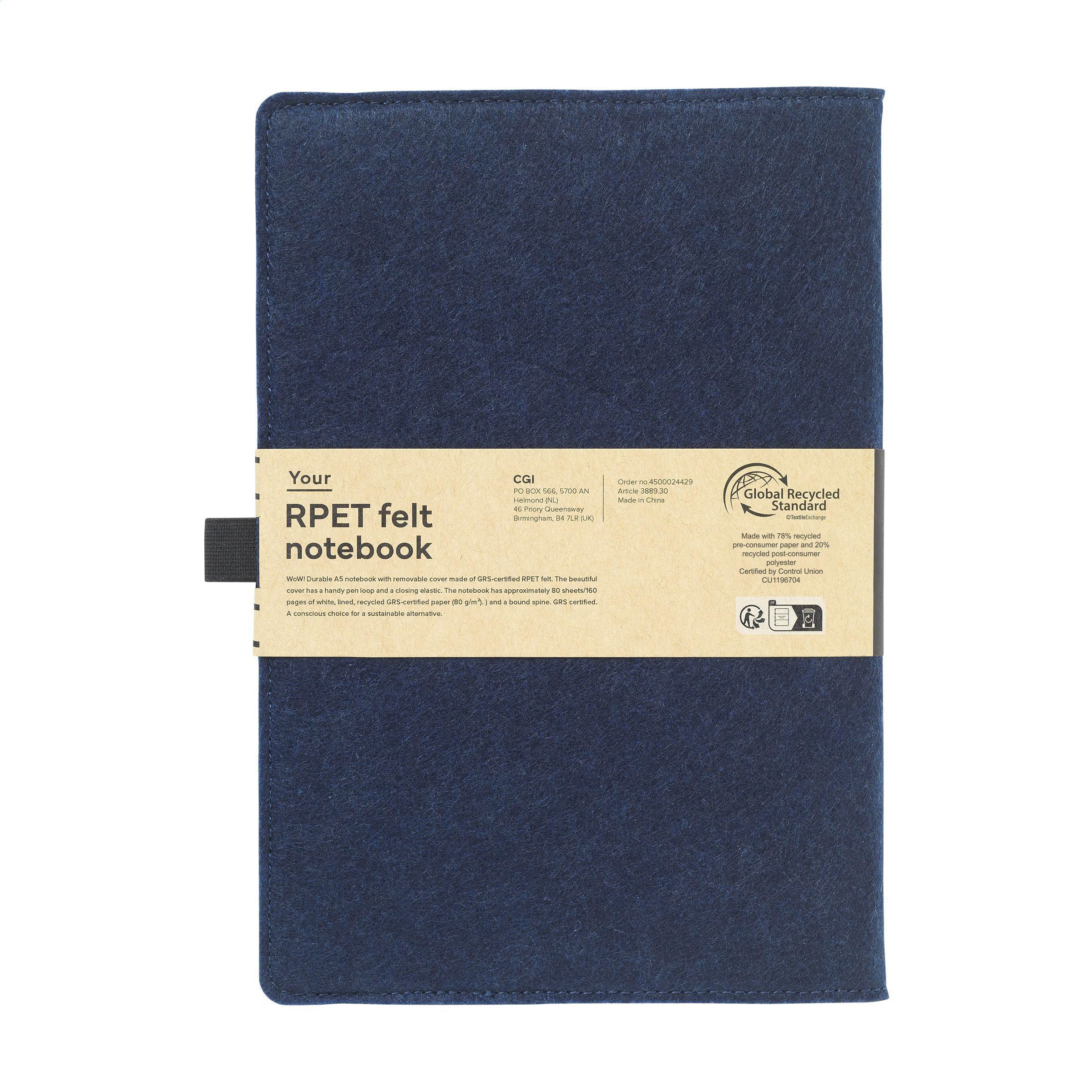 Felty GRS RPET Notebook A5 carnet de notes