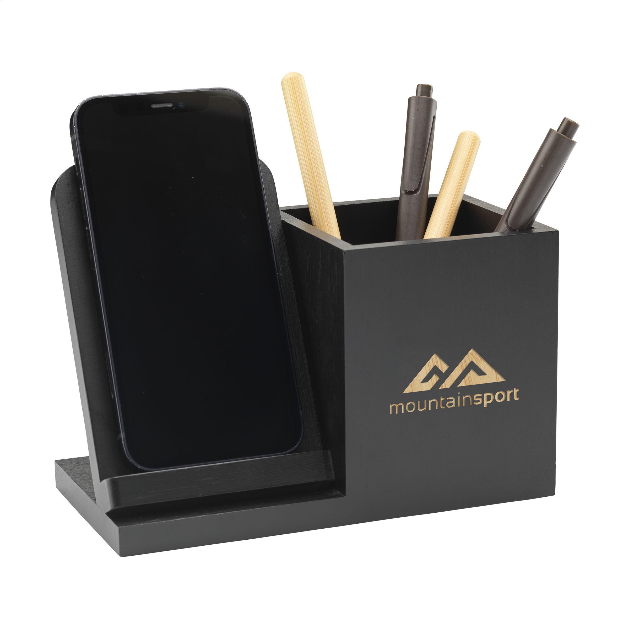 Bamboo Boss 15W support de charge/porte-stylo