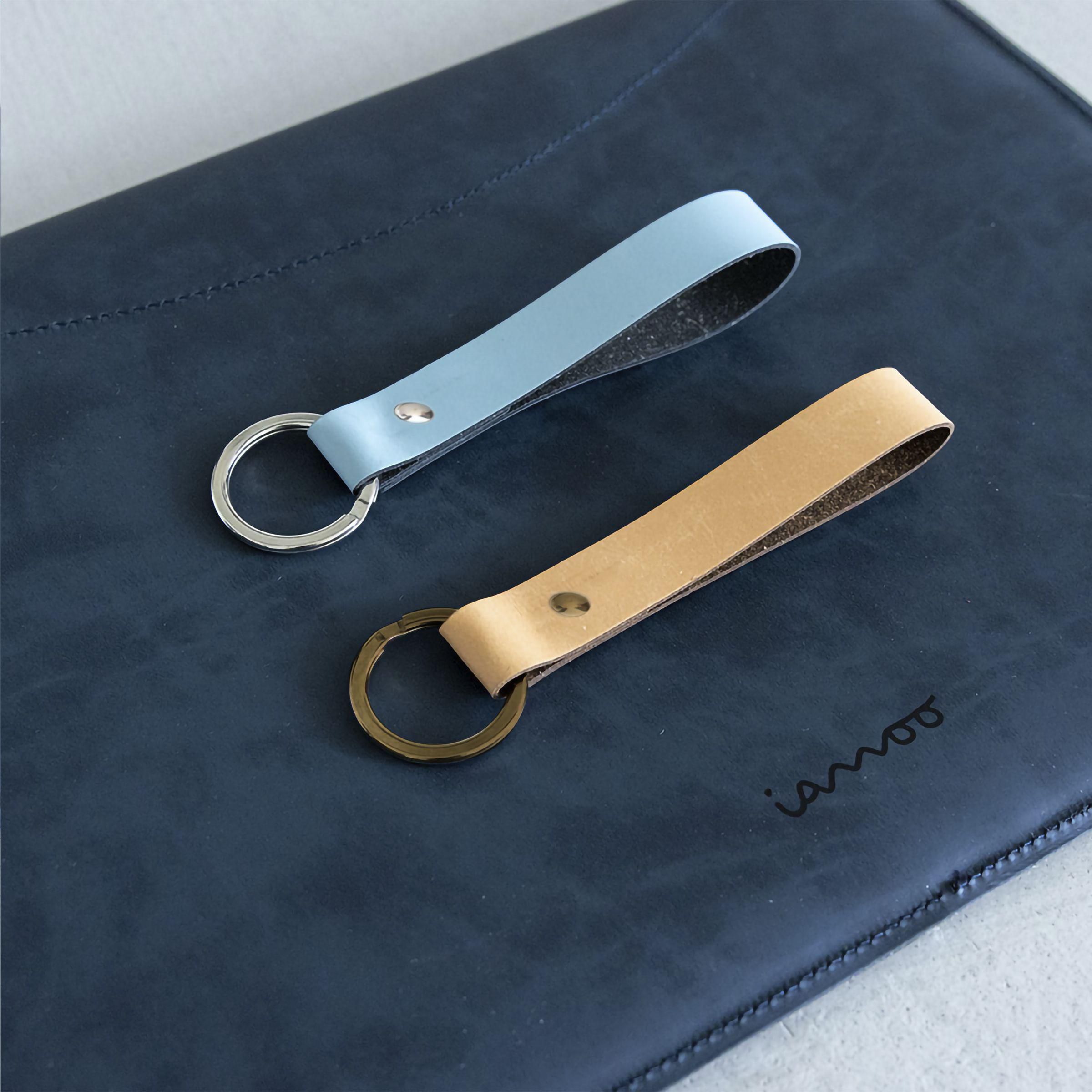 Recycled Leather Keyring porte-clés