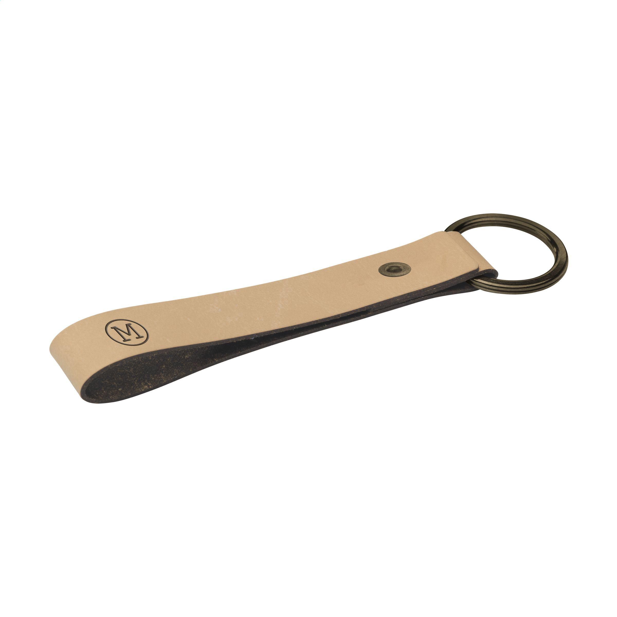 Recycled Leather Keyring porte-clés