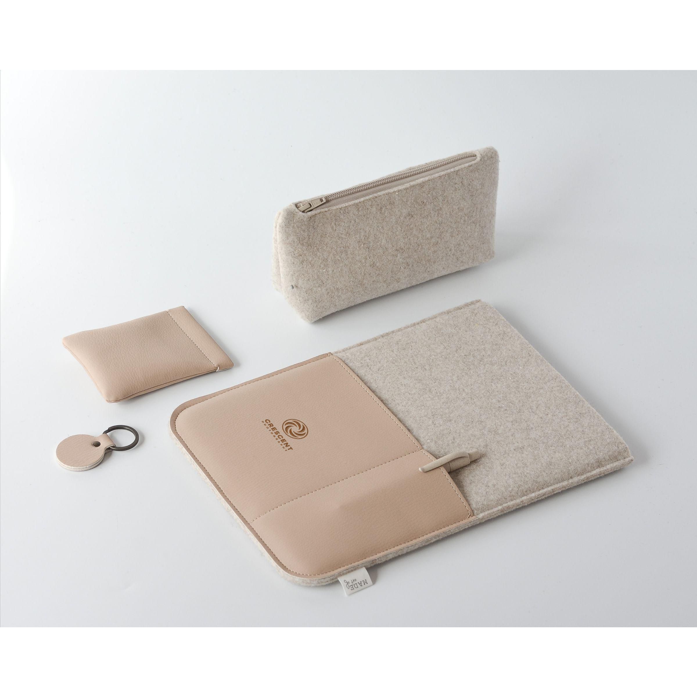Recyc Felt&Apple Imitation Leather LaptopSleeve 16p