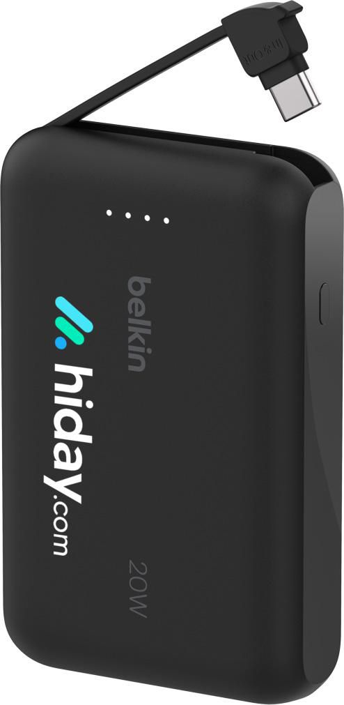 Belkin BoostCharge Power Bank 10K Câble intégré