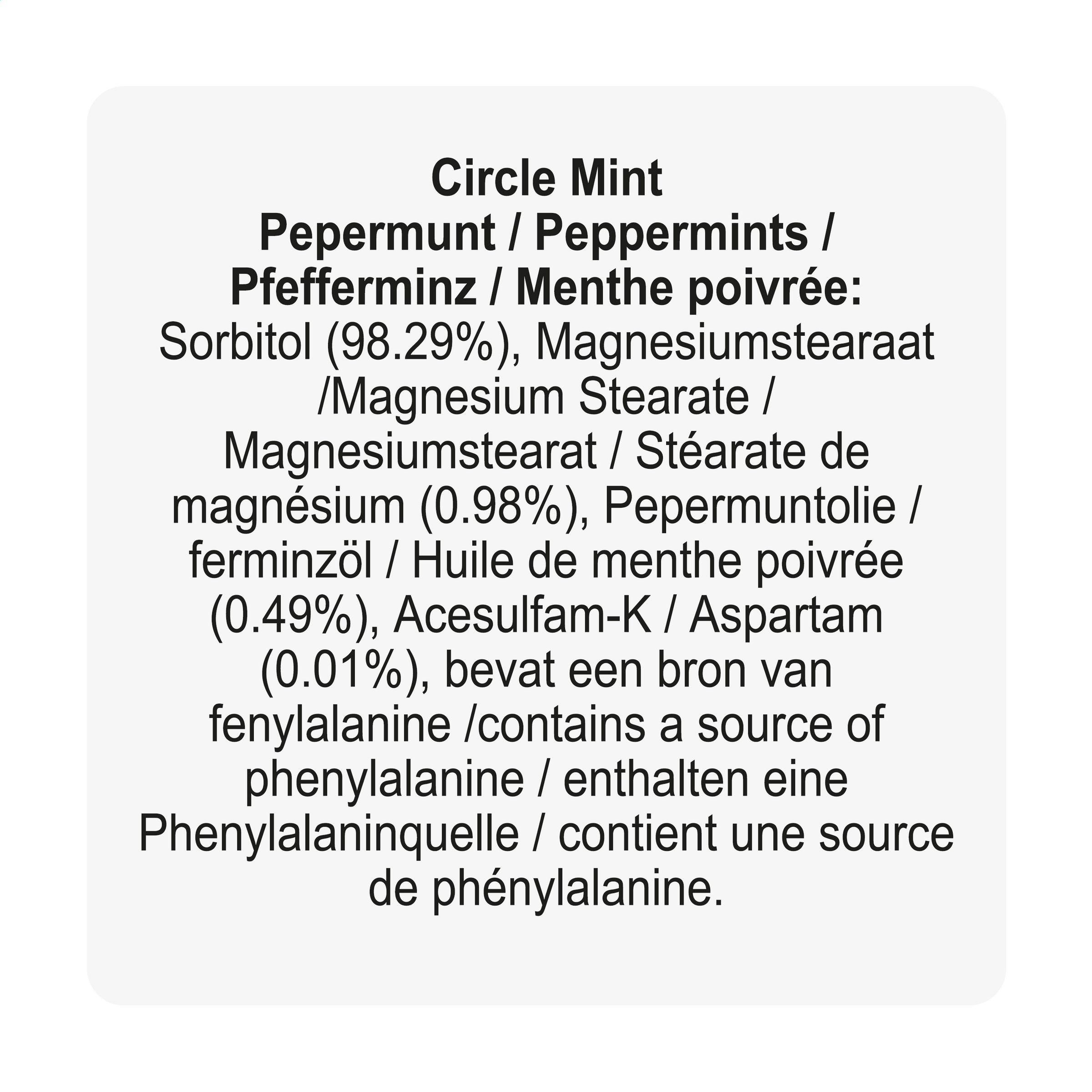 Circle Mint pastilles à la menthe