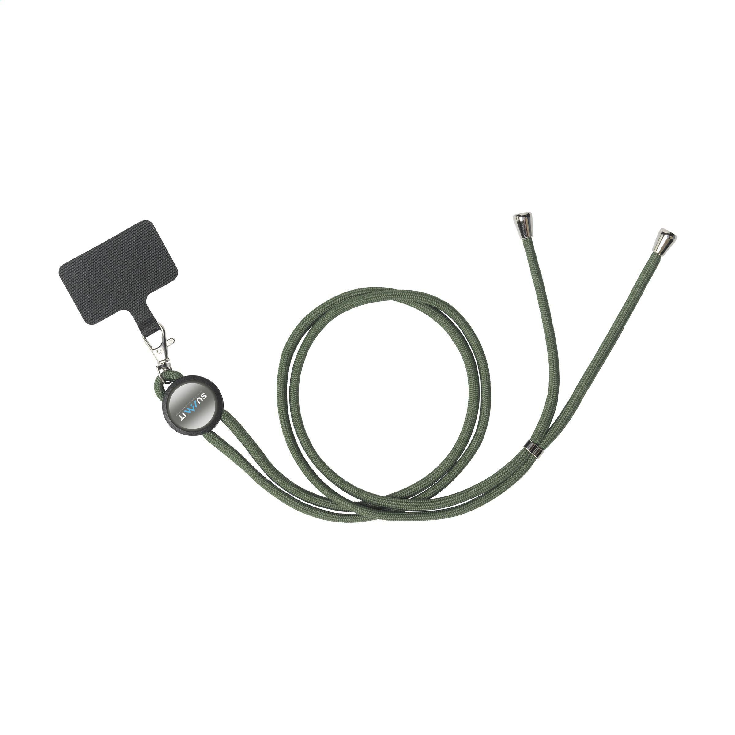 Lace Lanyard GRS RPET 0,5 cm cordelière téléphonique