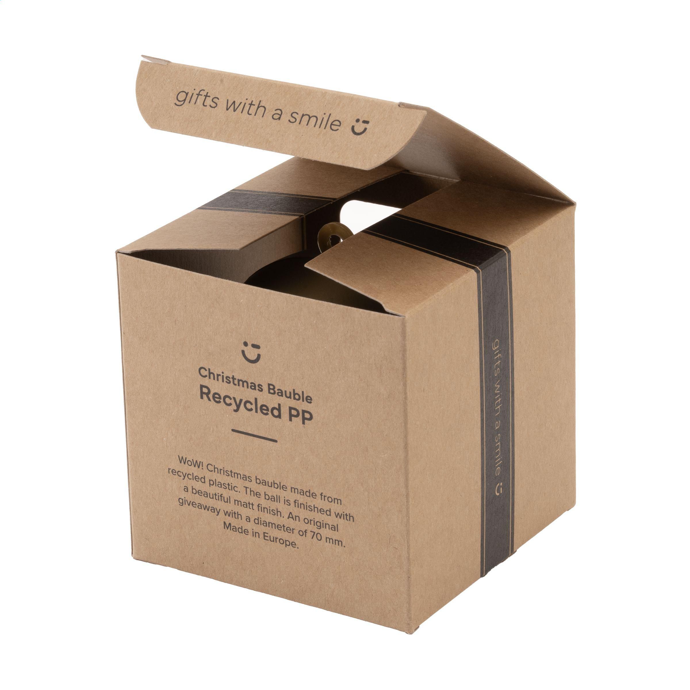 Boule de Noël Ø 7cm Recycled PP Box - Made in Europe