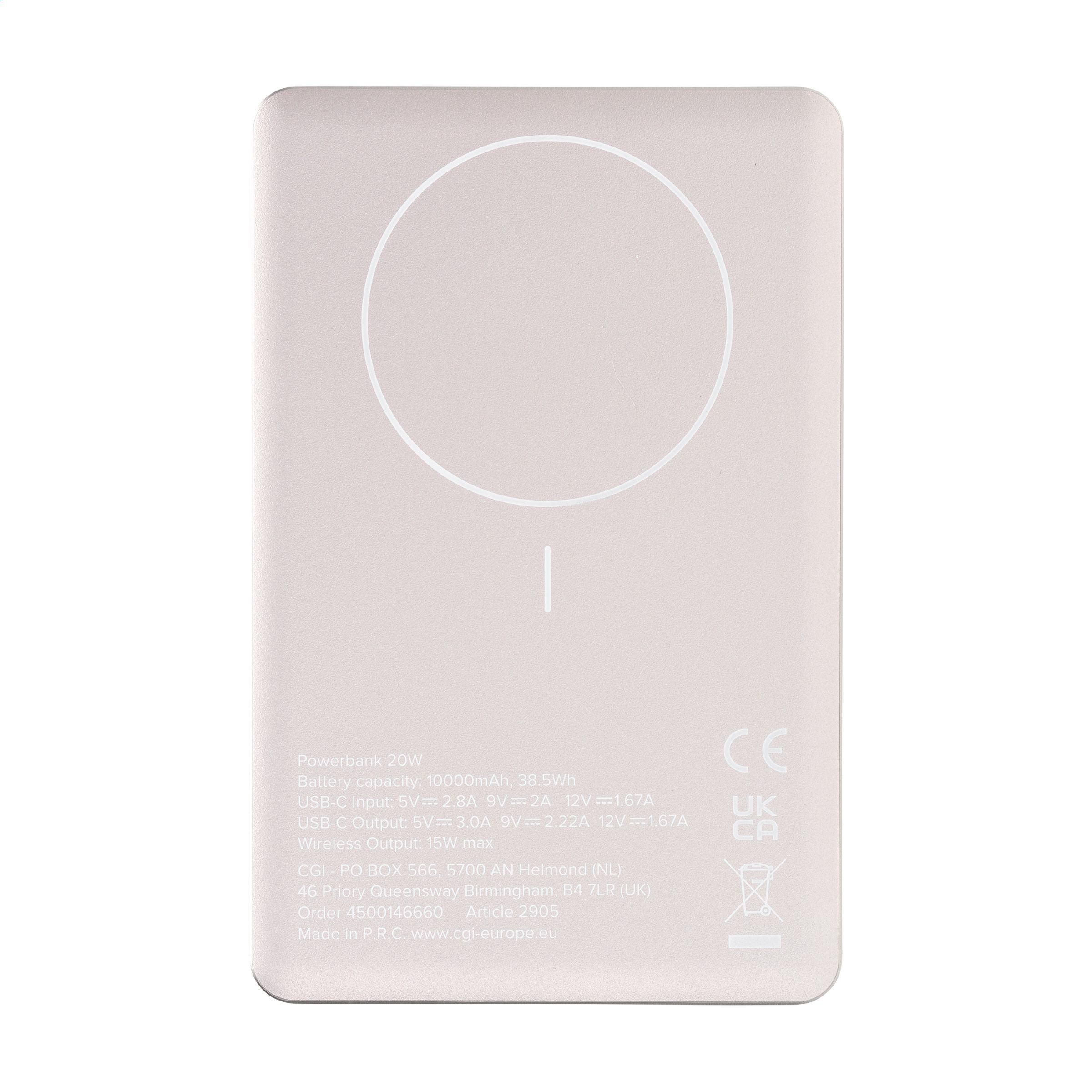 Wireless RCS Recycled Alu Magsafe Powerbank 10000