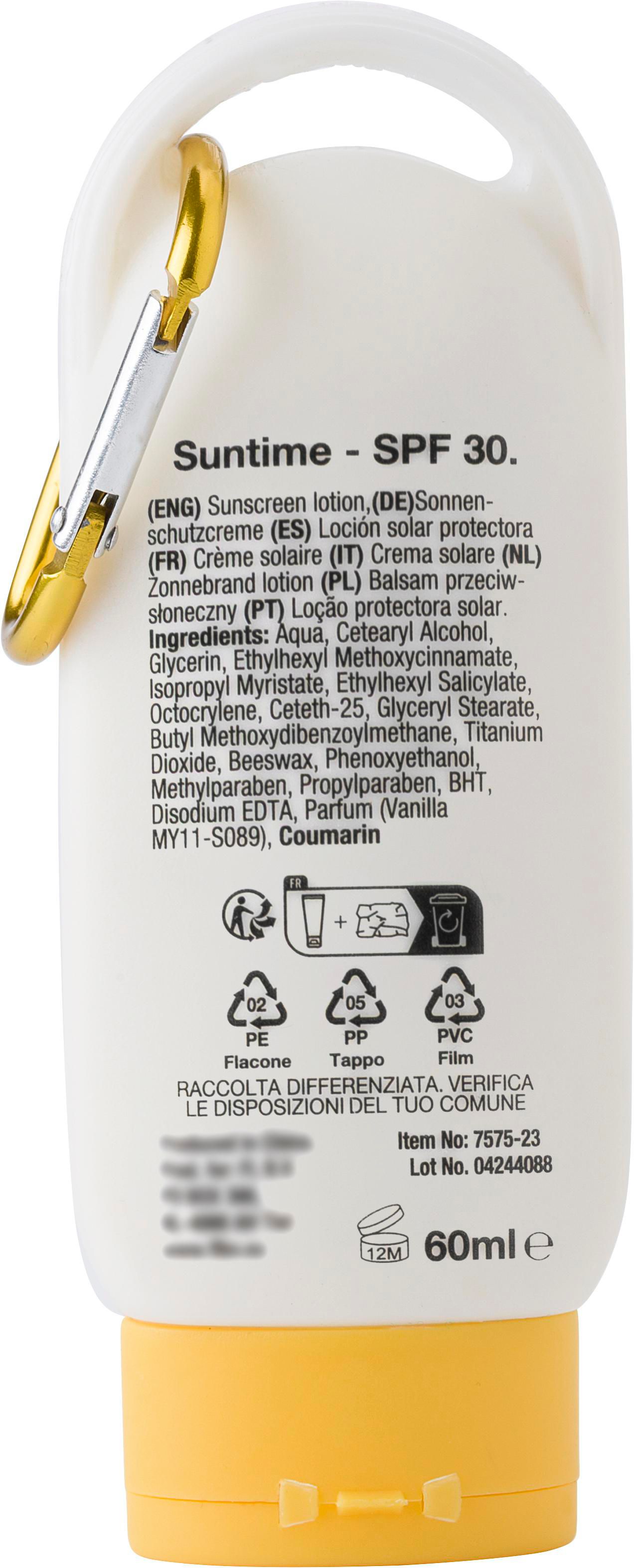 Crème solaire Suntime