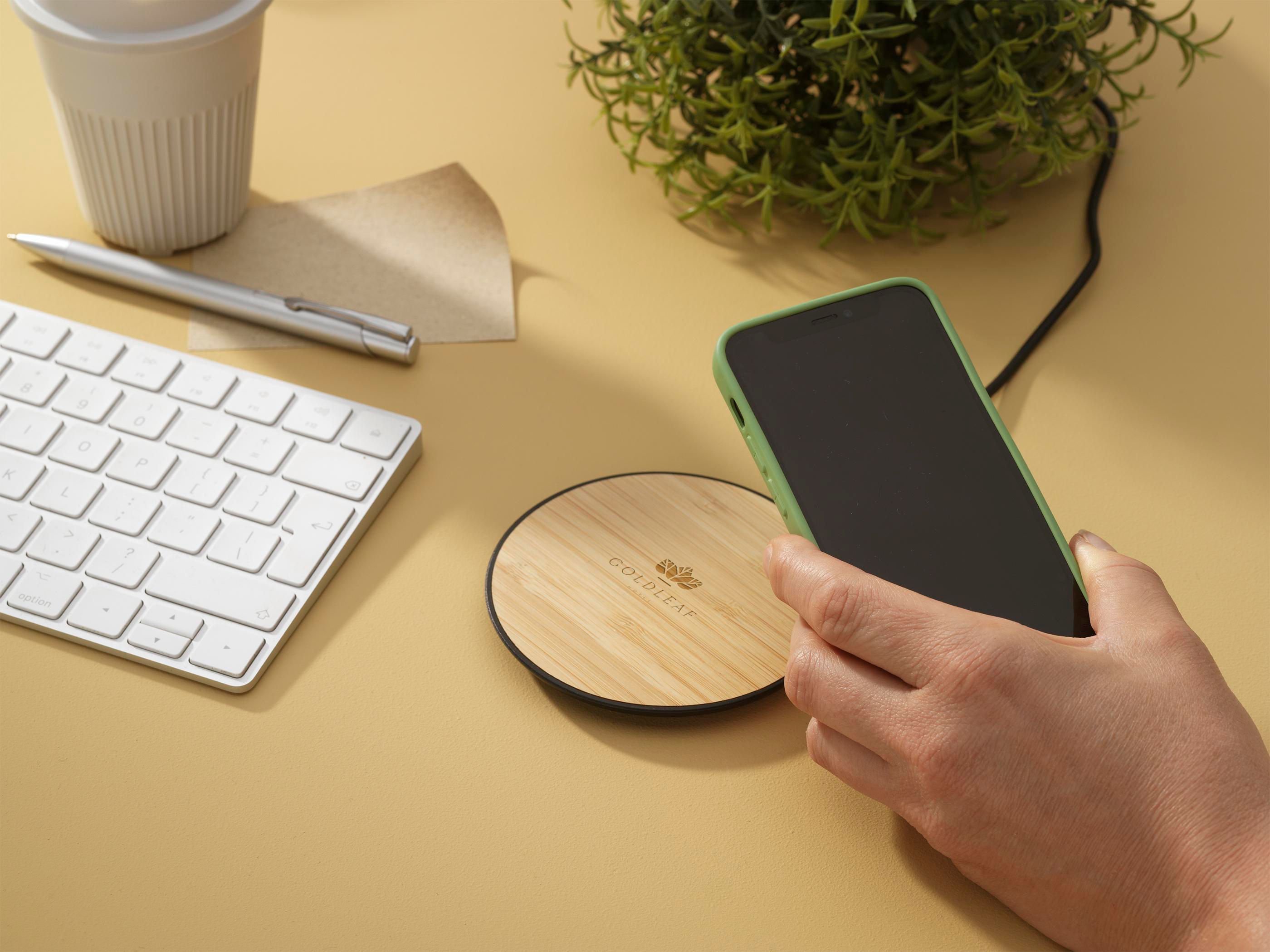 Bamboo 15W Wireless Fast Charger hargeur rapide