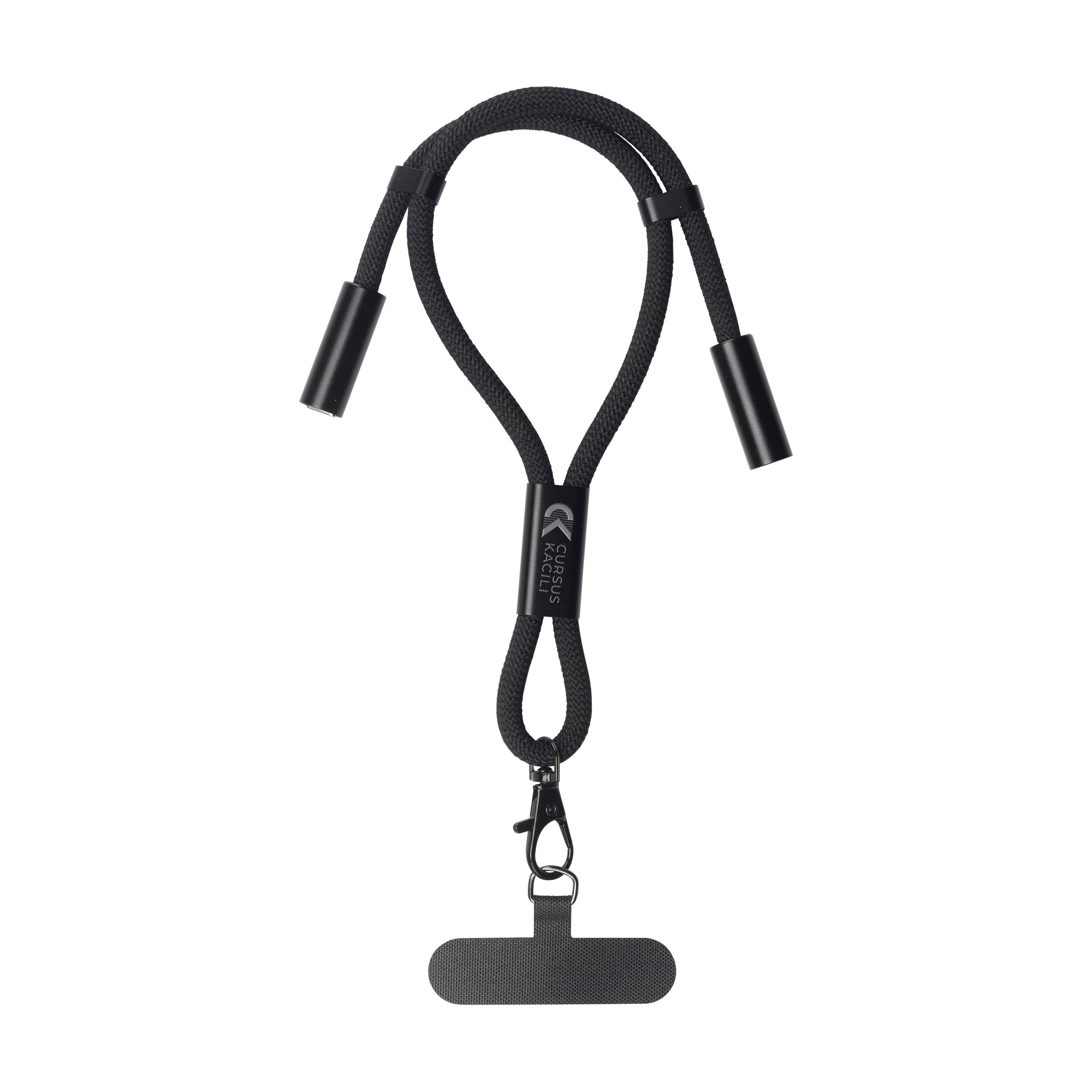 Wrist Lanyard 2-in-1 GRS RPET Load & Sync USB Cable