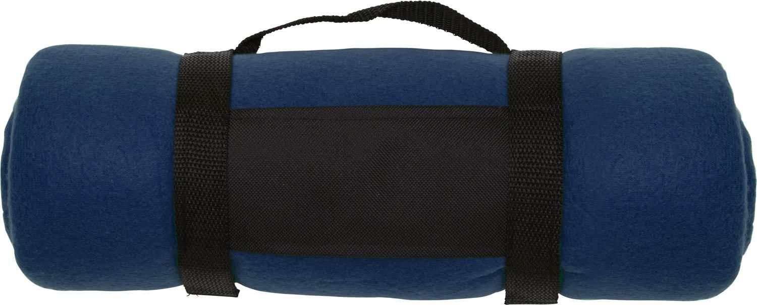 Tæppe af Polar fleece (170-180 g/m2) Nora - blå