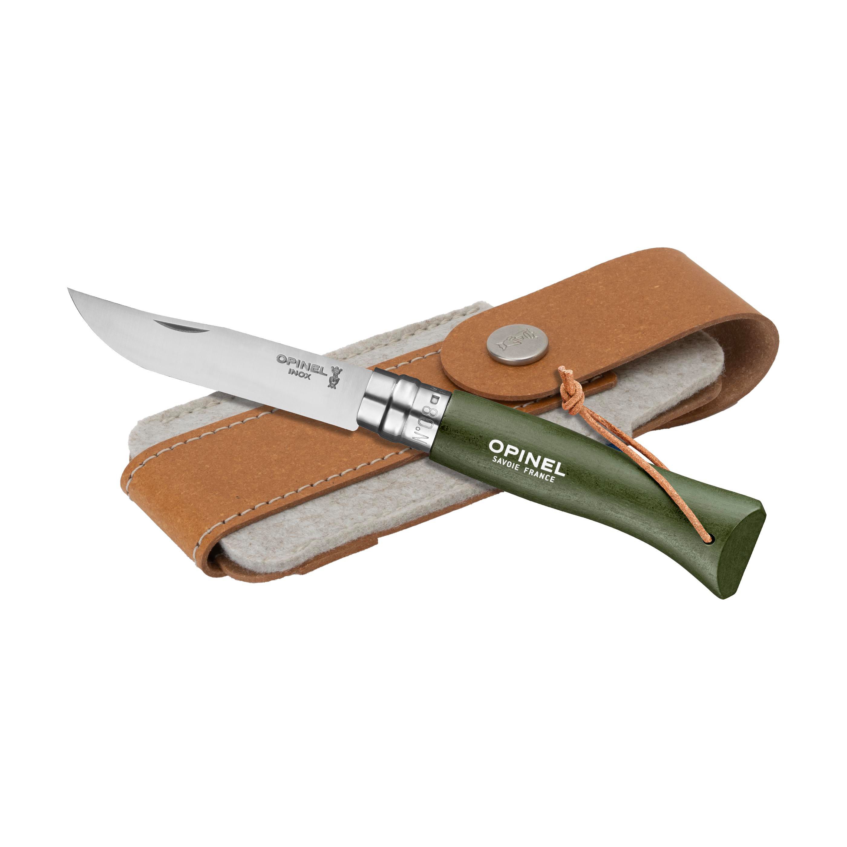 Opinel Colorama No 08 couteau de poche en étui à couteau
