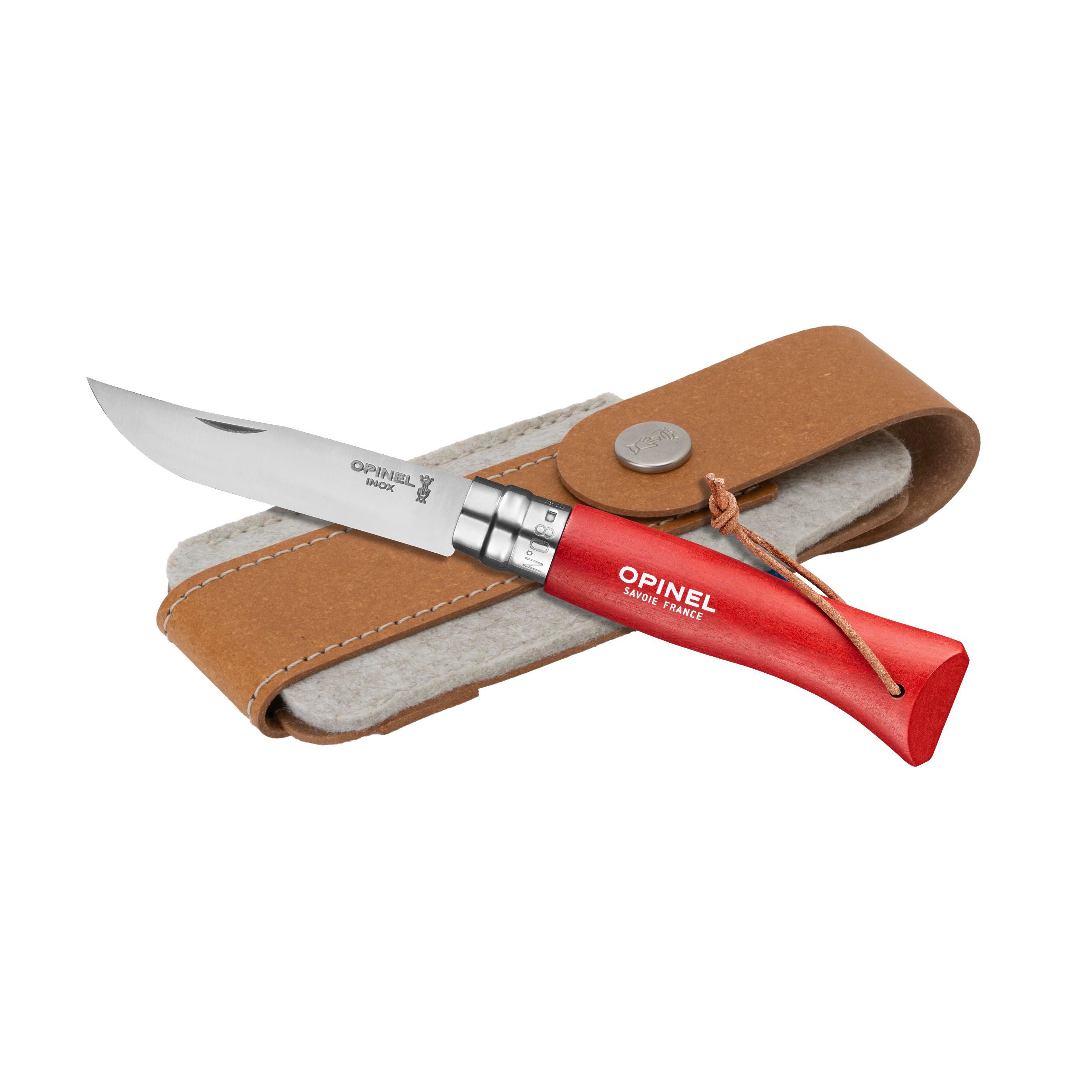 Opinel Colorama No 08 couteau de poche en étui à couteau