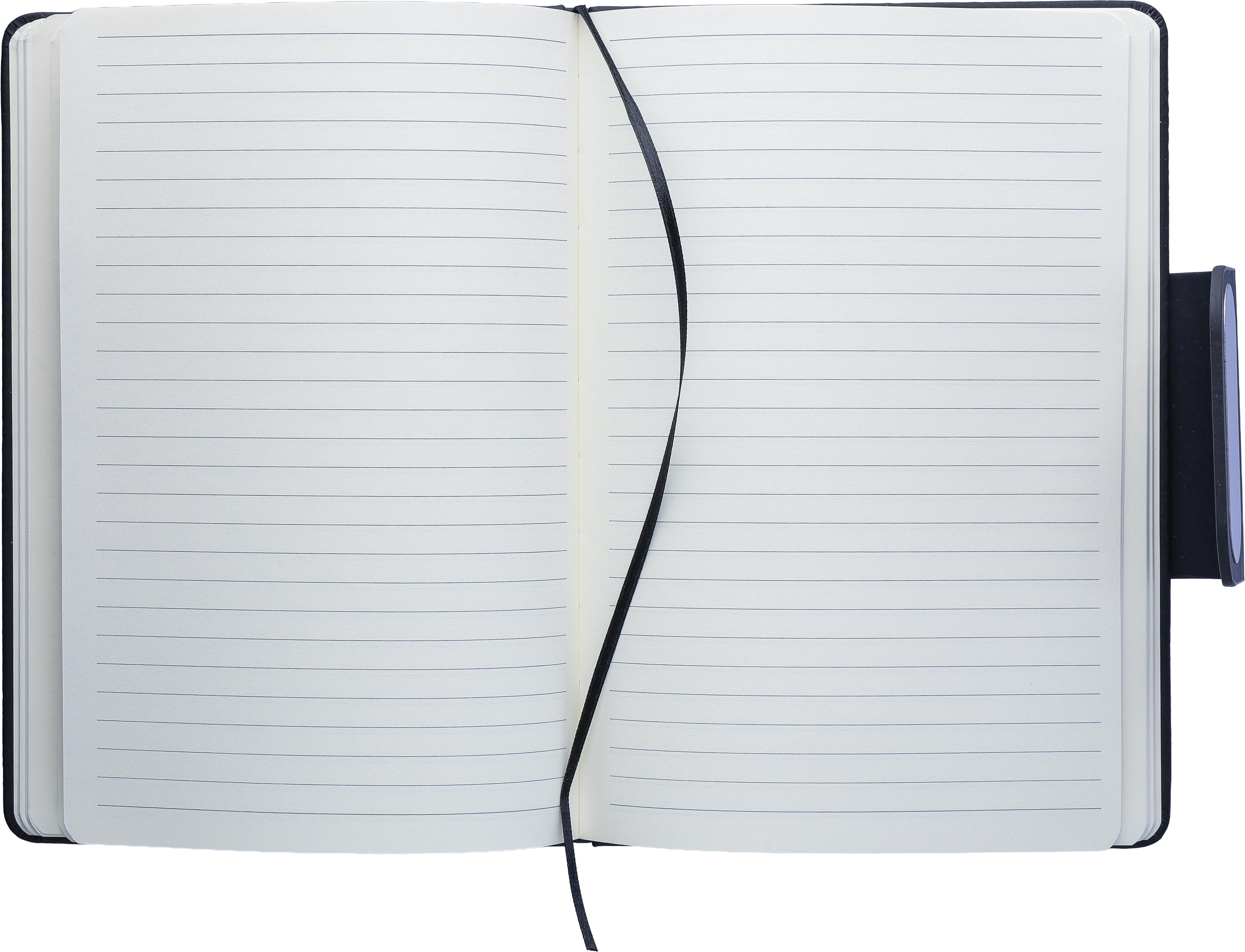 A5 linjeret notesbog Chanelle - sort